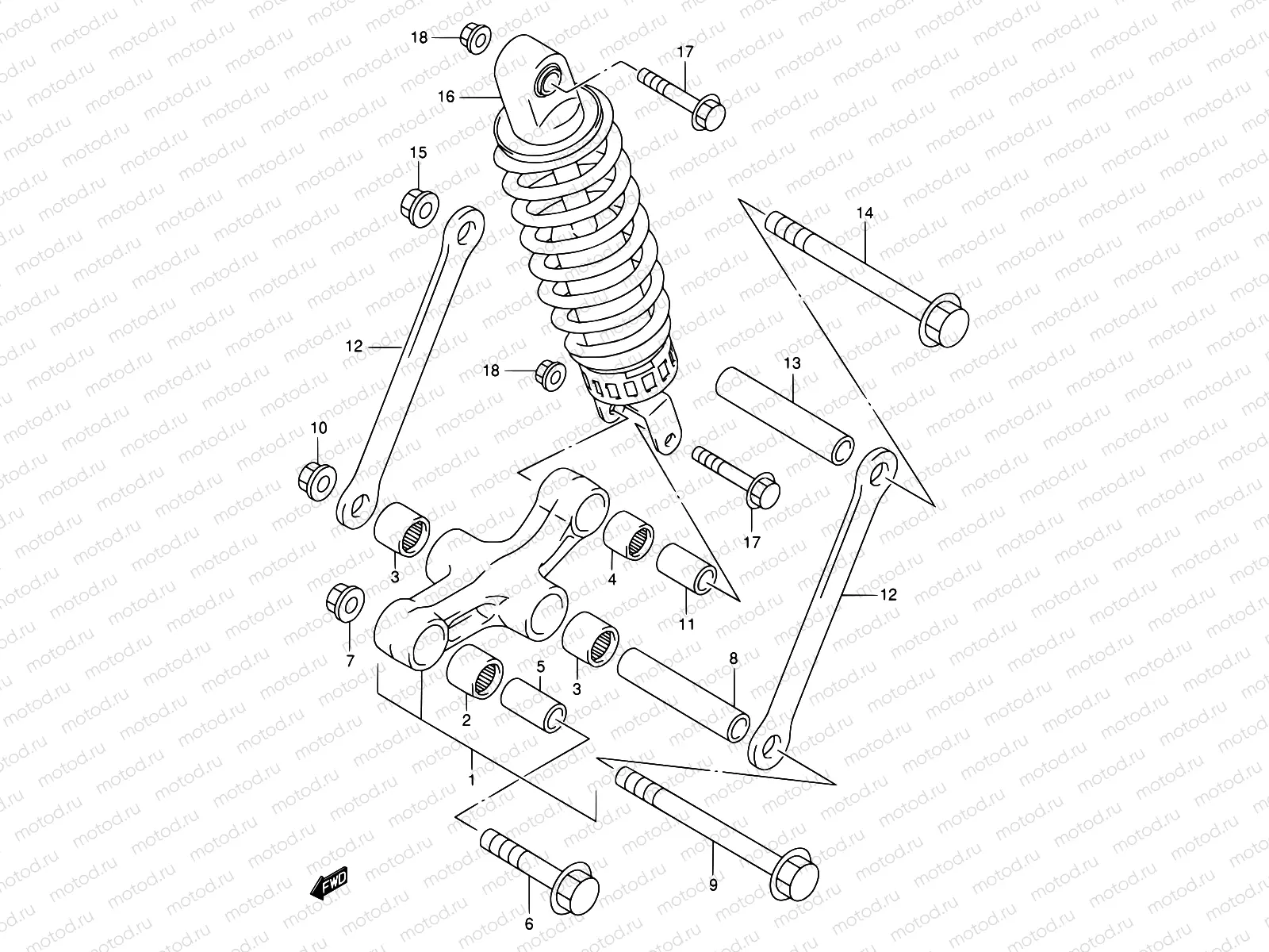 53 - REAR CUSHION LEVER