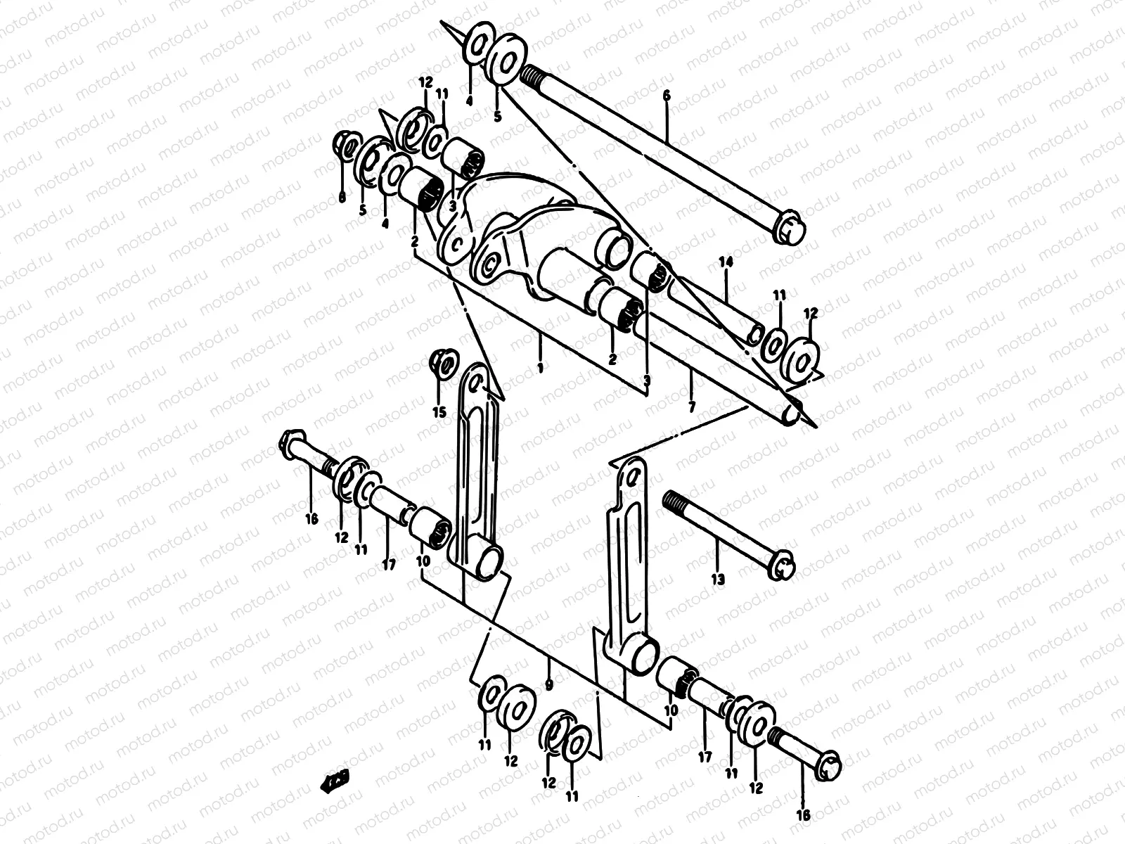 53 - REAR CUSHION LEVER