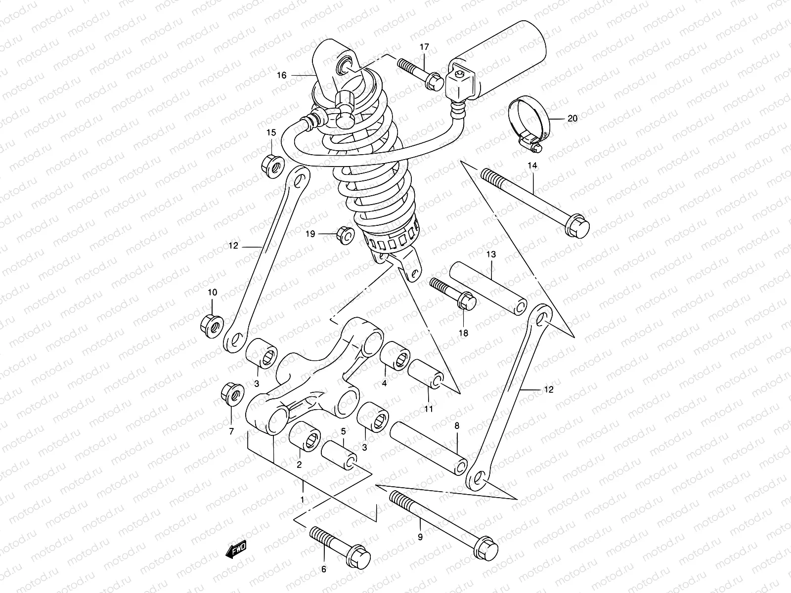 53 - REAR CUSHION LEVER