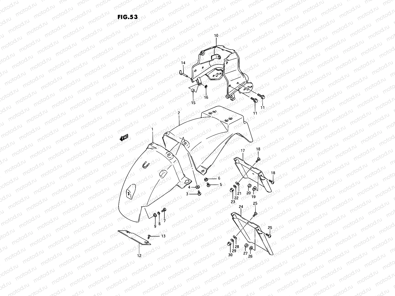 53 - REAR FENDER
