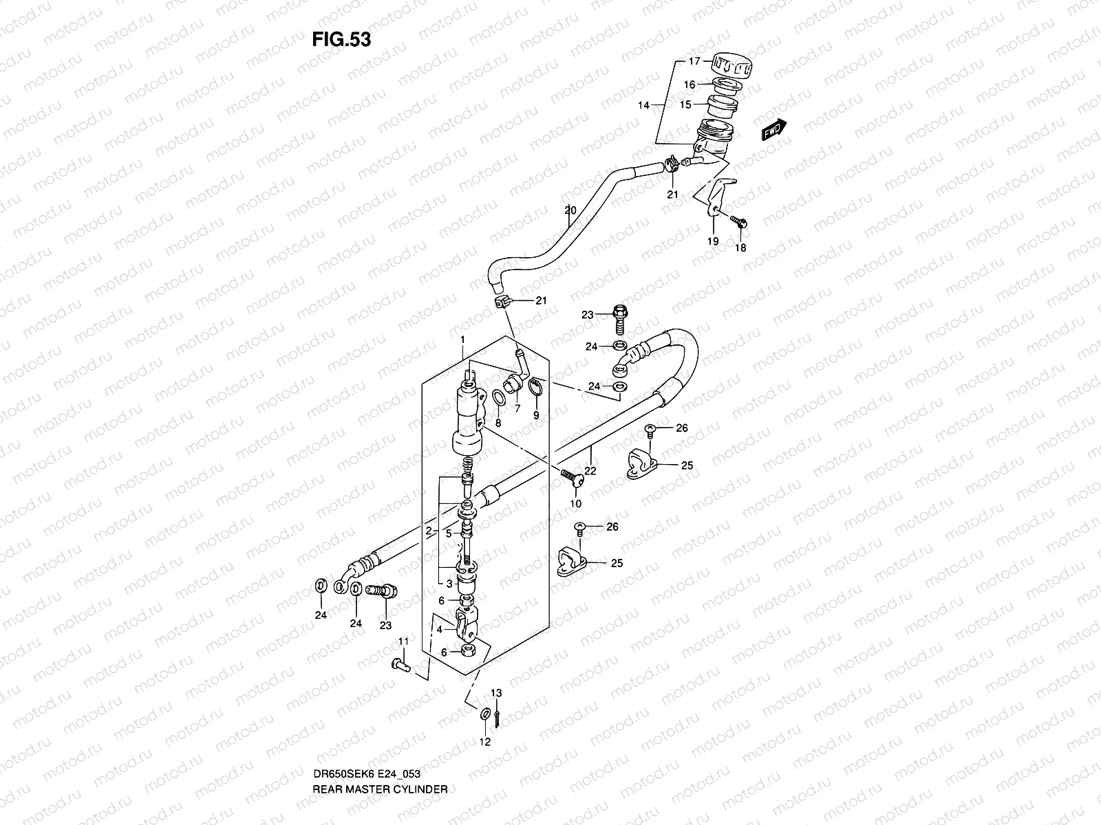 53 - REAR MASTER CYLINDER