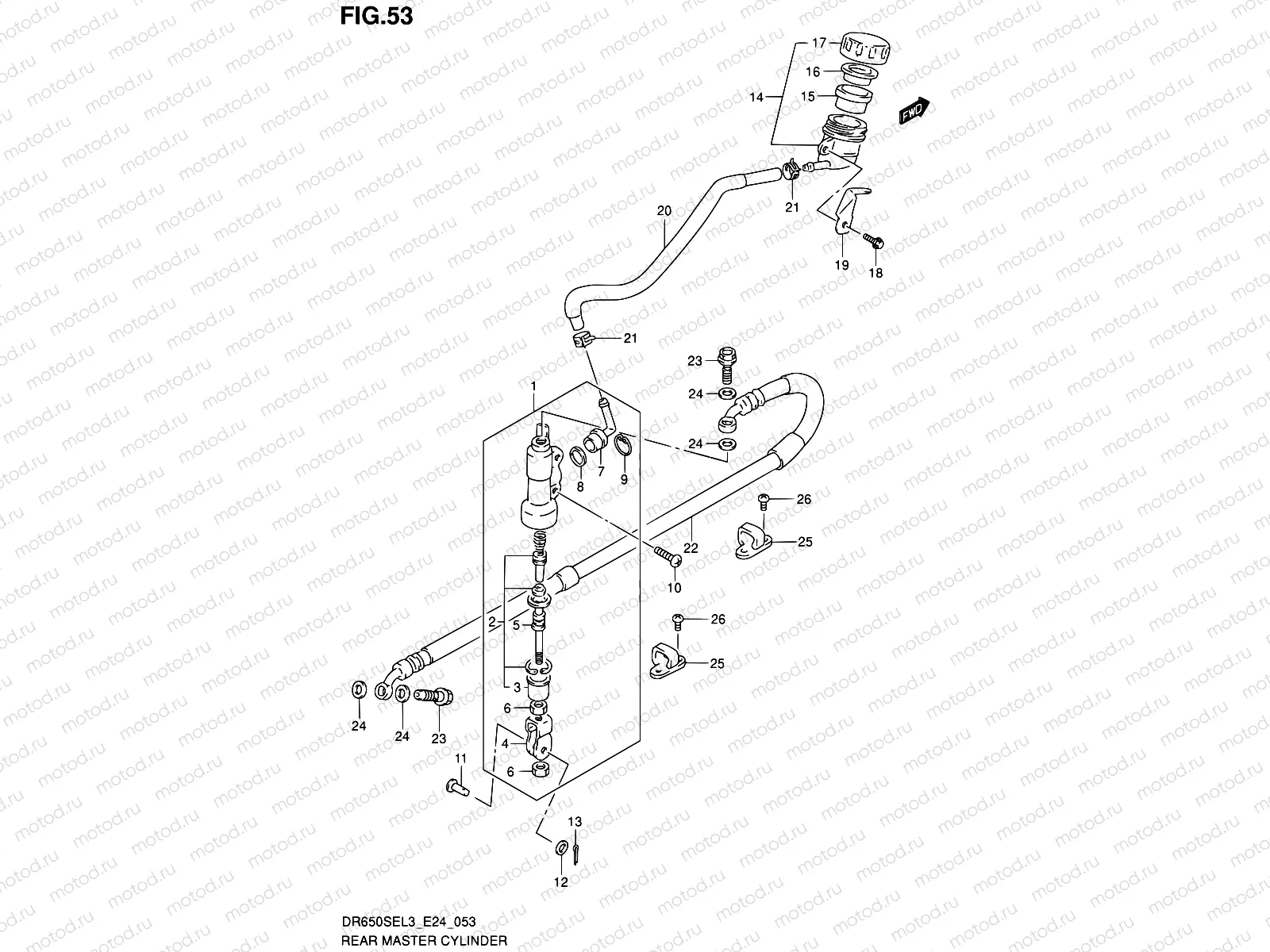 53 - REAR MASTER CYLINDER