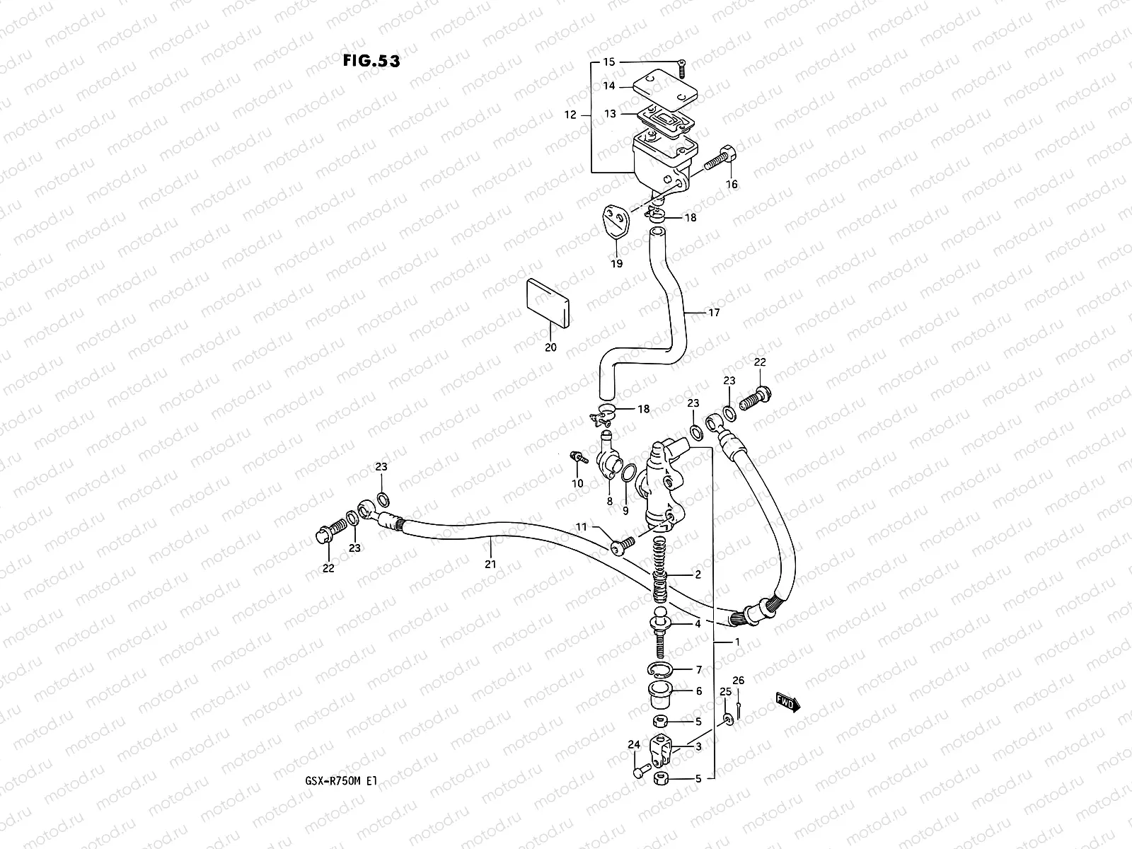 53 - REAR MASTER CYLINDER