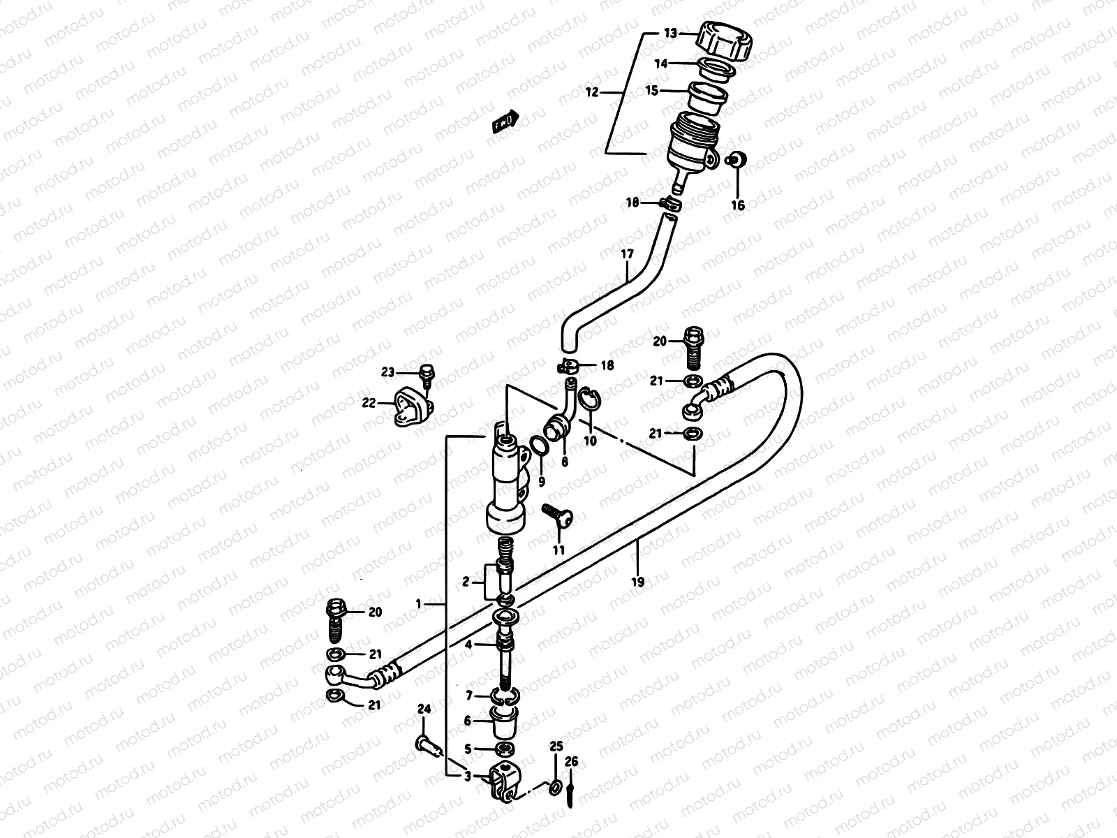53 - REAR MASTER CYLINDER (MODEL J)