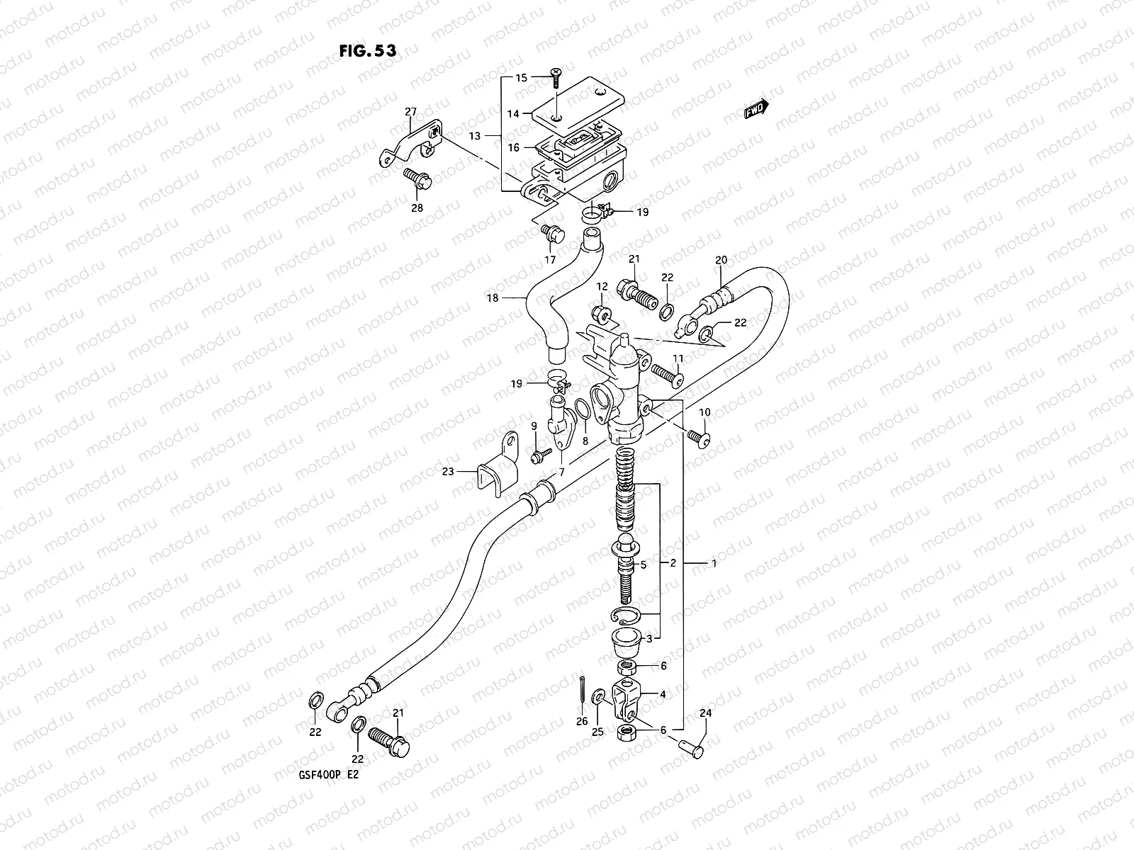 53 - REAR MASTER CYLINDER (MODEL M/N)
