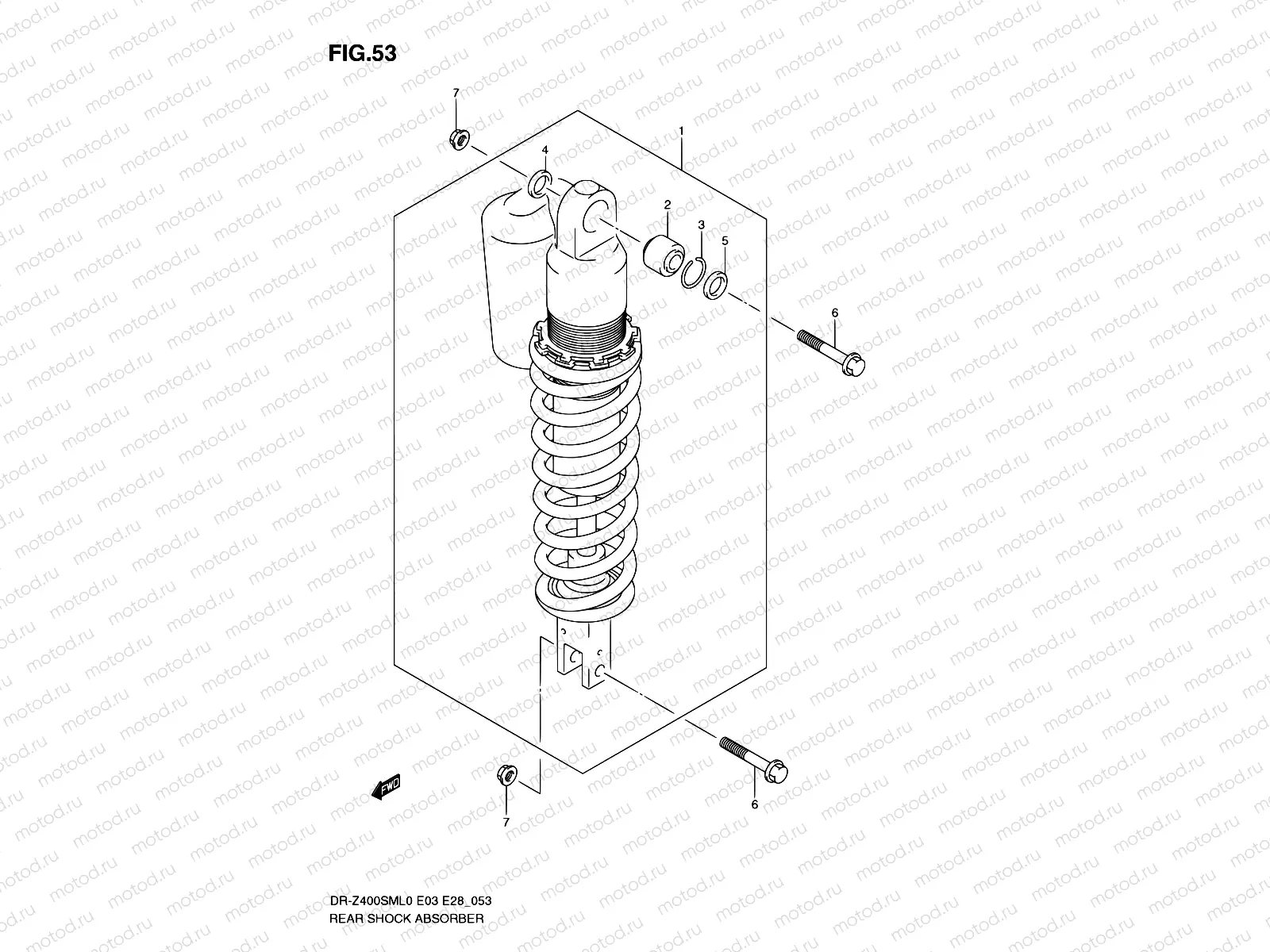 53 - REAR SHOCK ABSORBER