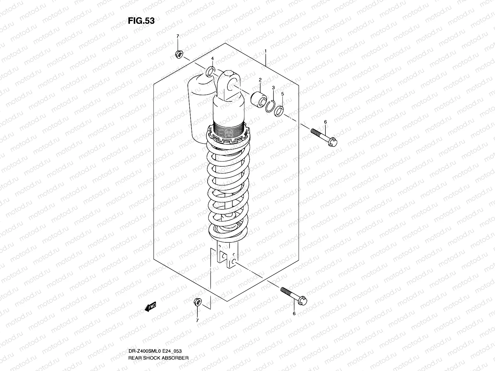 53 - REAR SHOCK ABSORBER