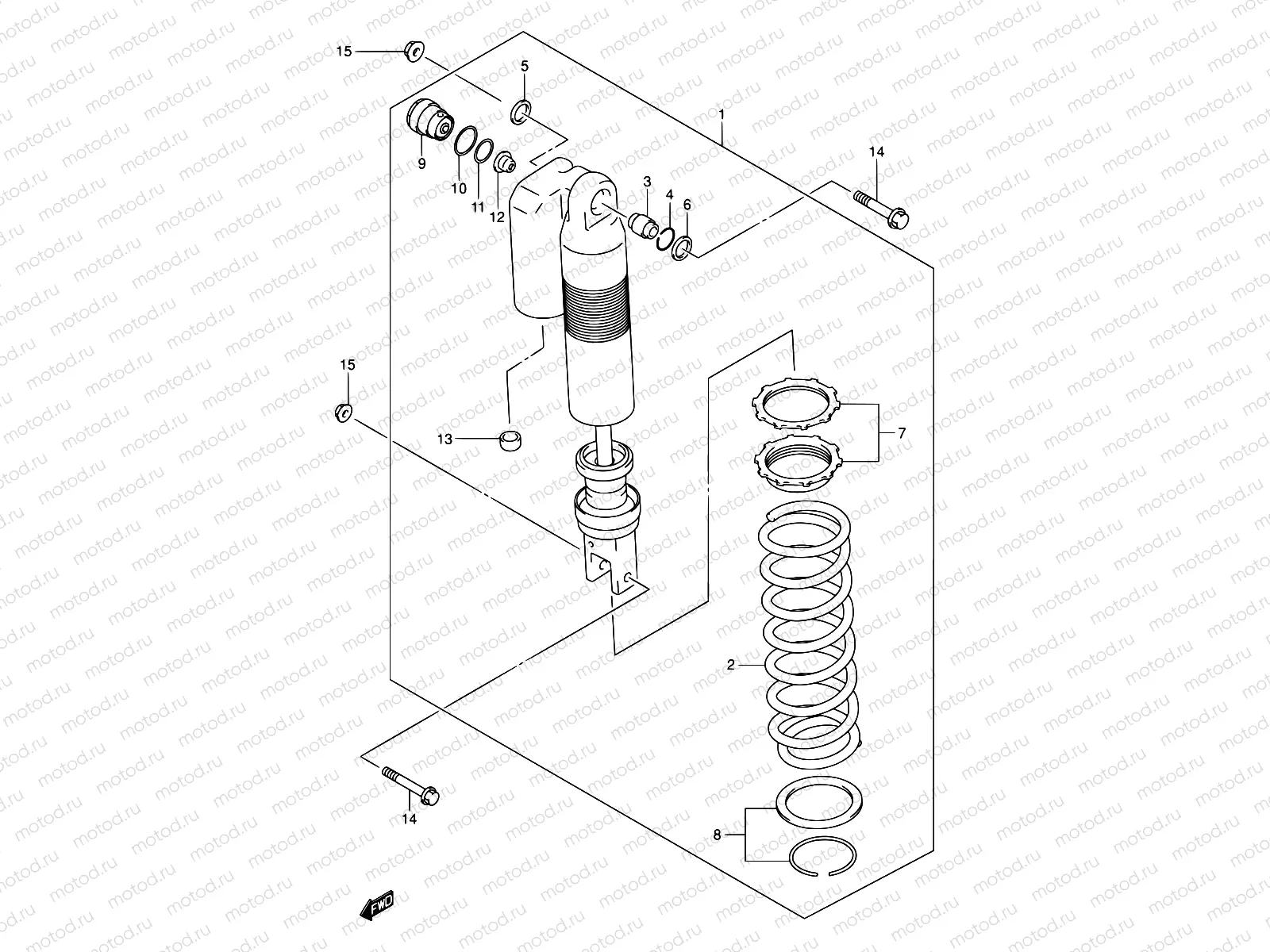 53 - REAR SHOCK ABSORBER