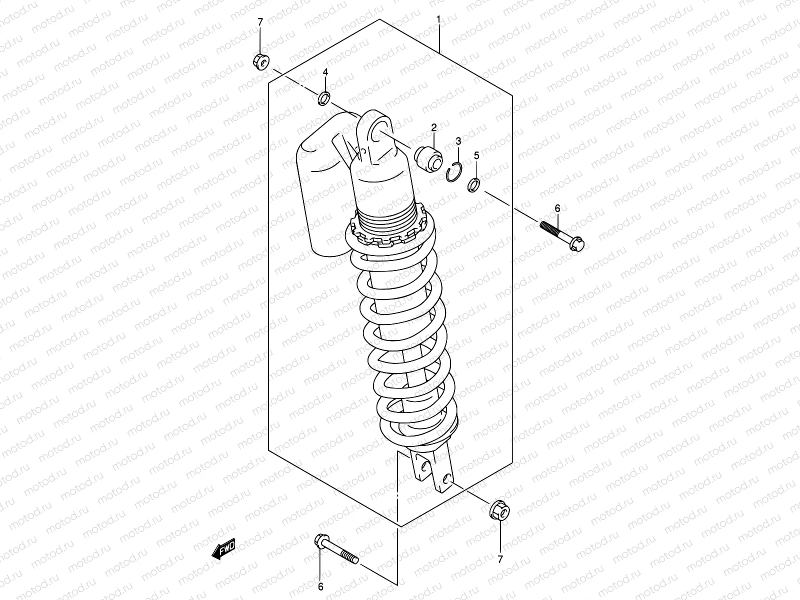 53 - REAR SHOCK ABSORBER