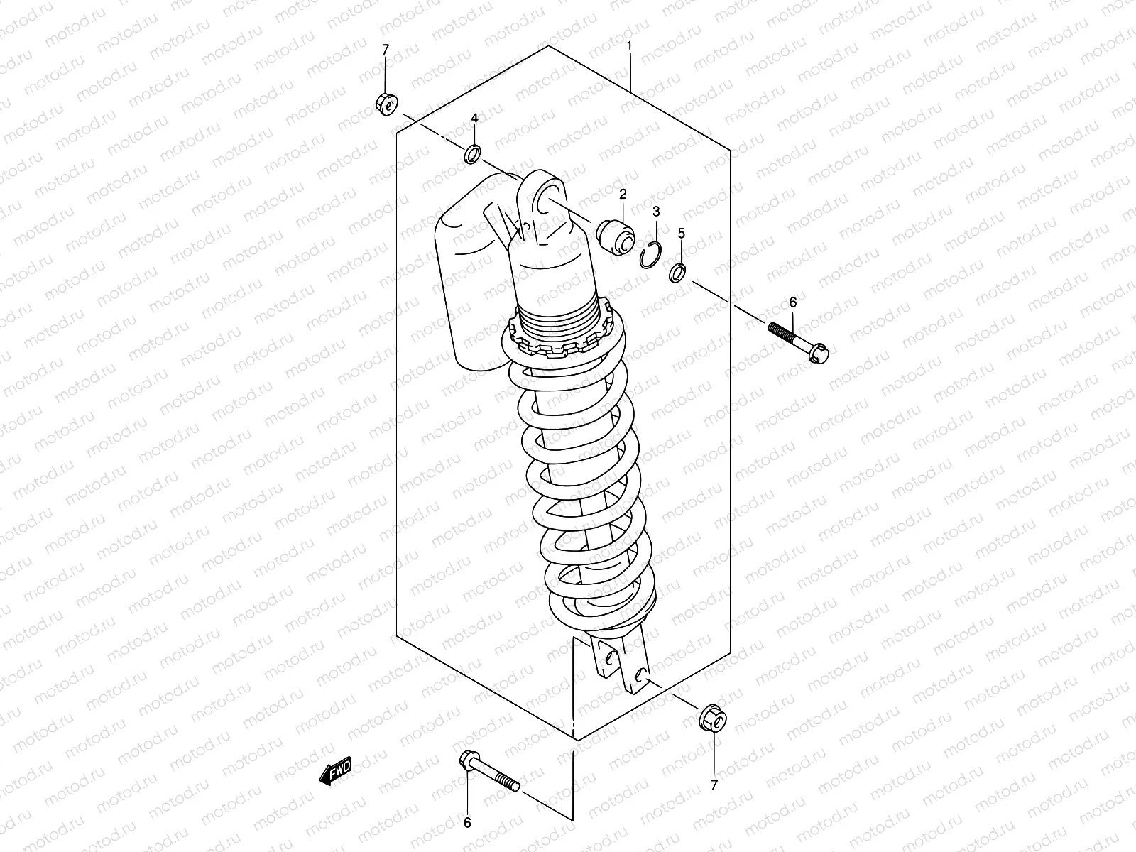 53 - REAR SHOCK ABSORBER