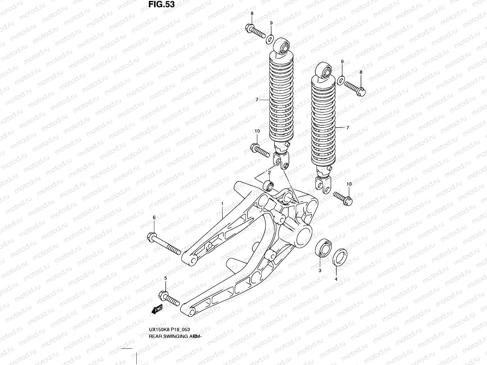 53 - REAR SWINGINGARM