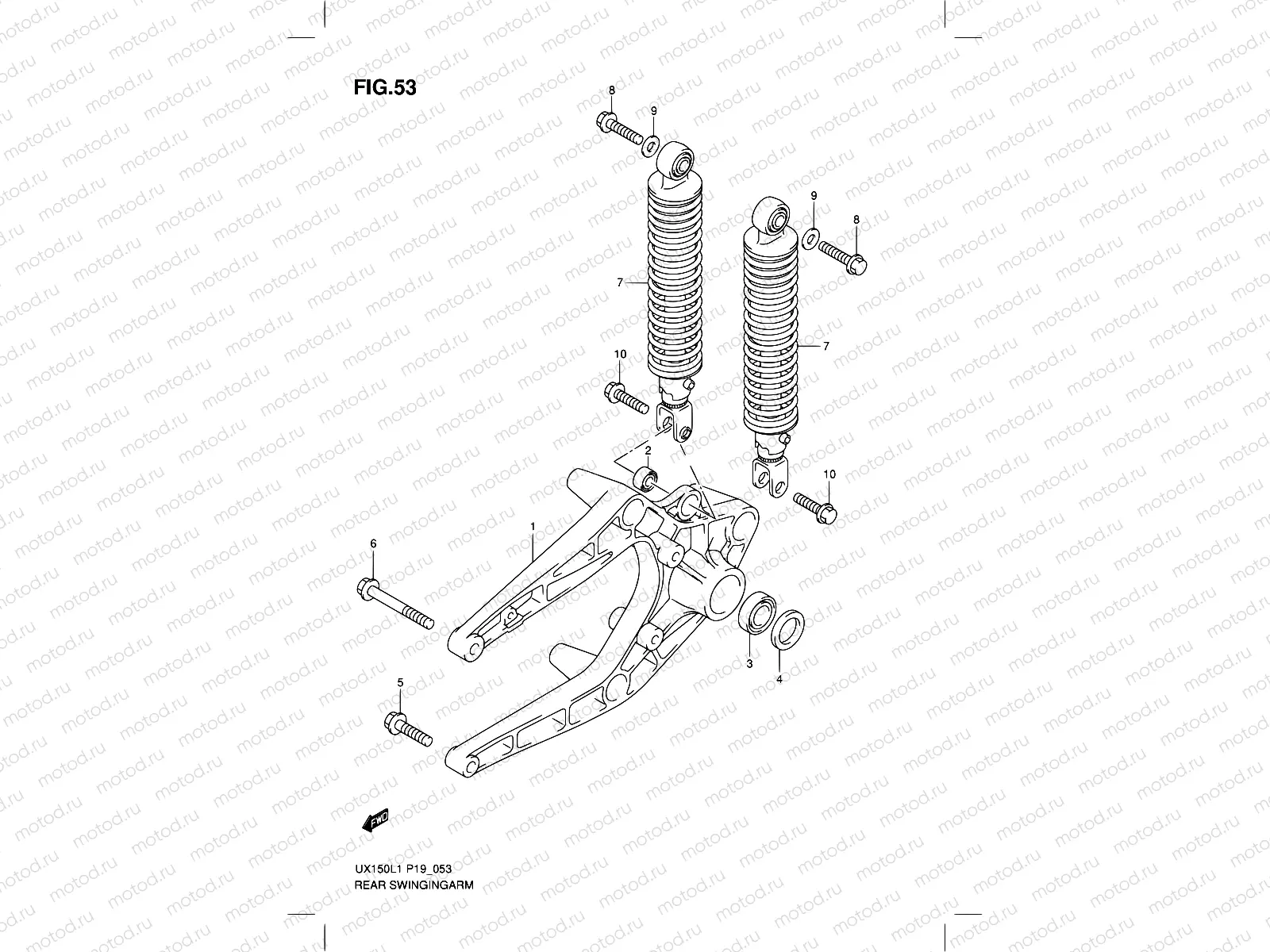 53 - REAR SWINGINGARM