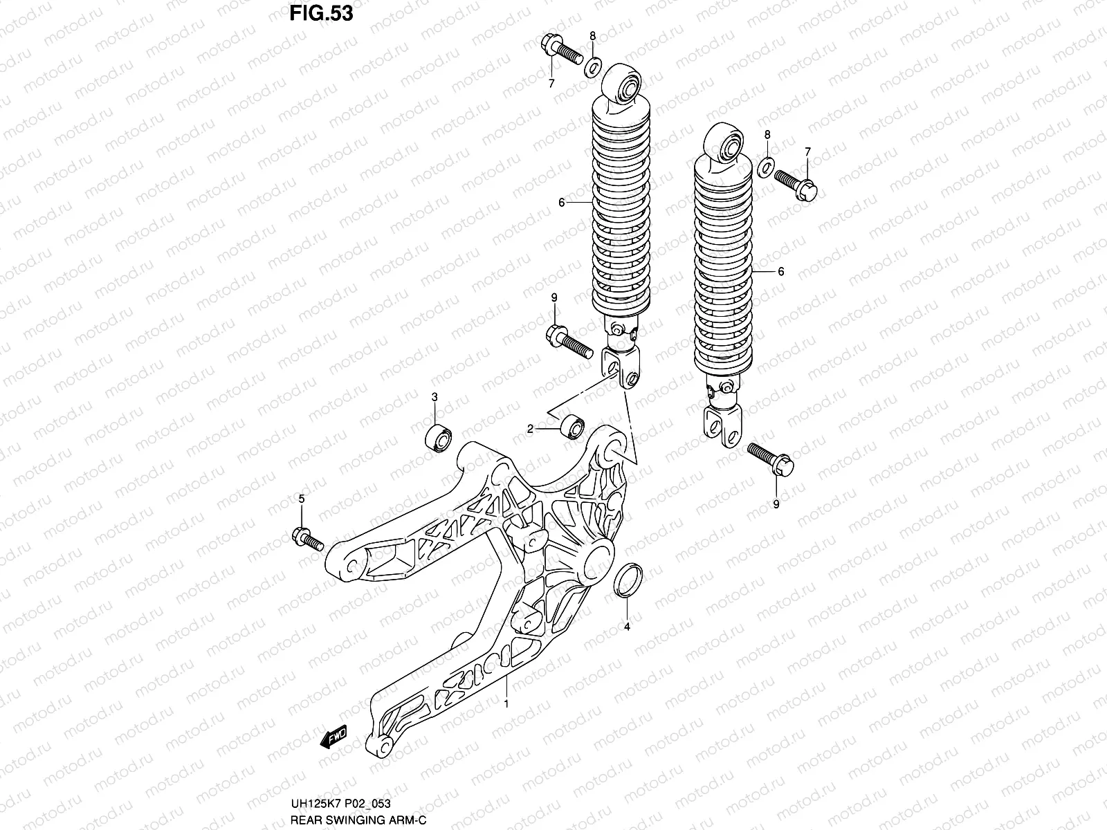 53 - REAR SWINGINGARM