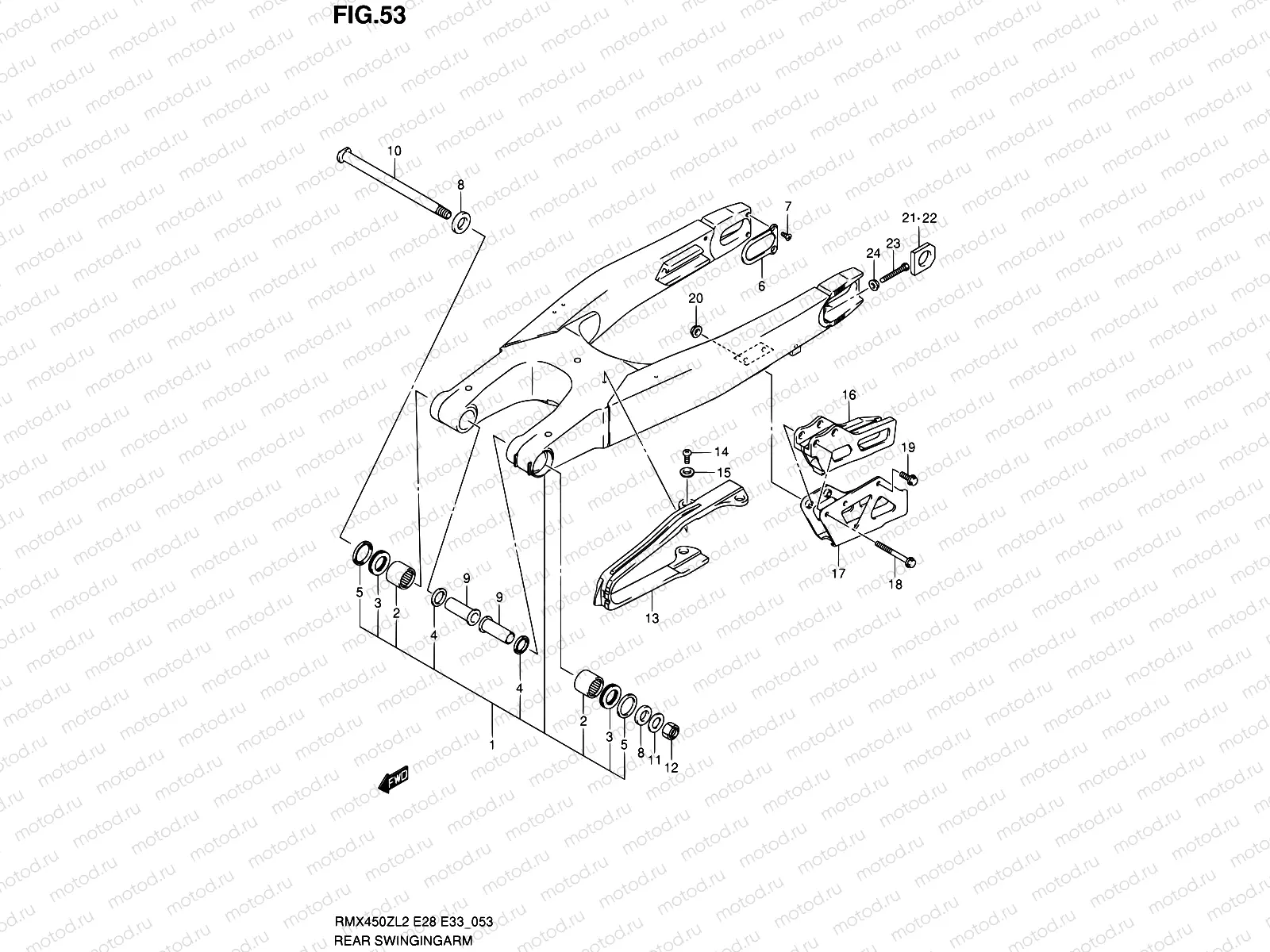 53 - REAR SWINGINGARM