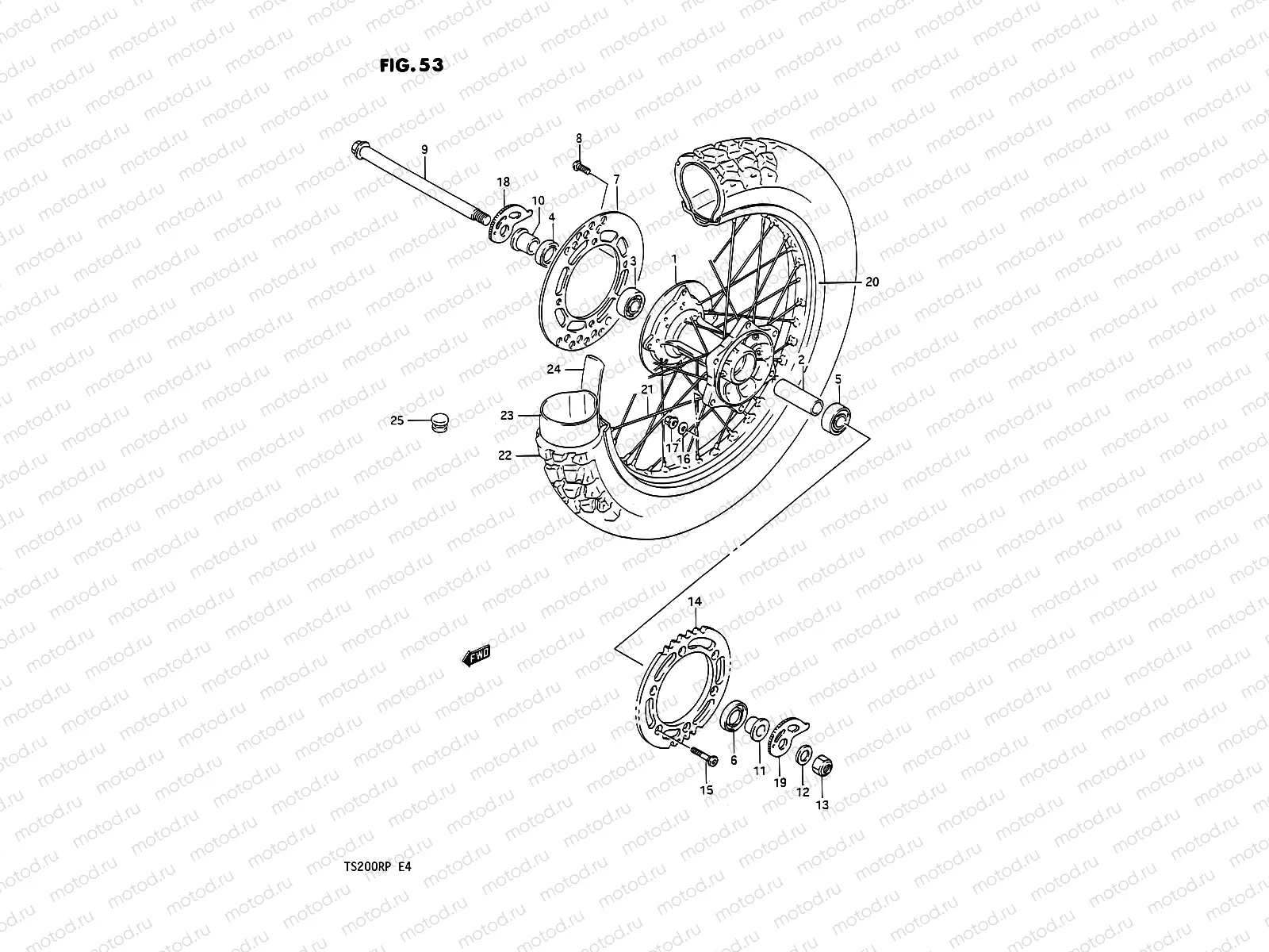 53 - REAR WHEEL