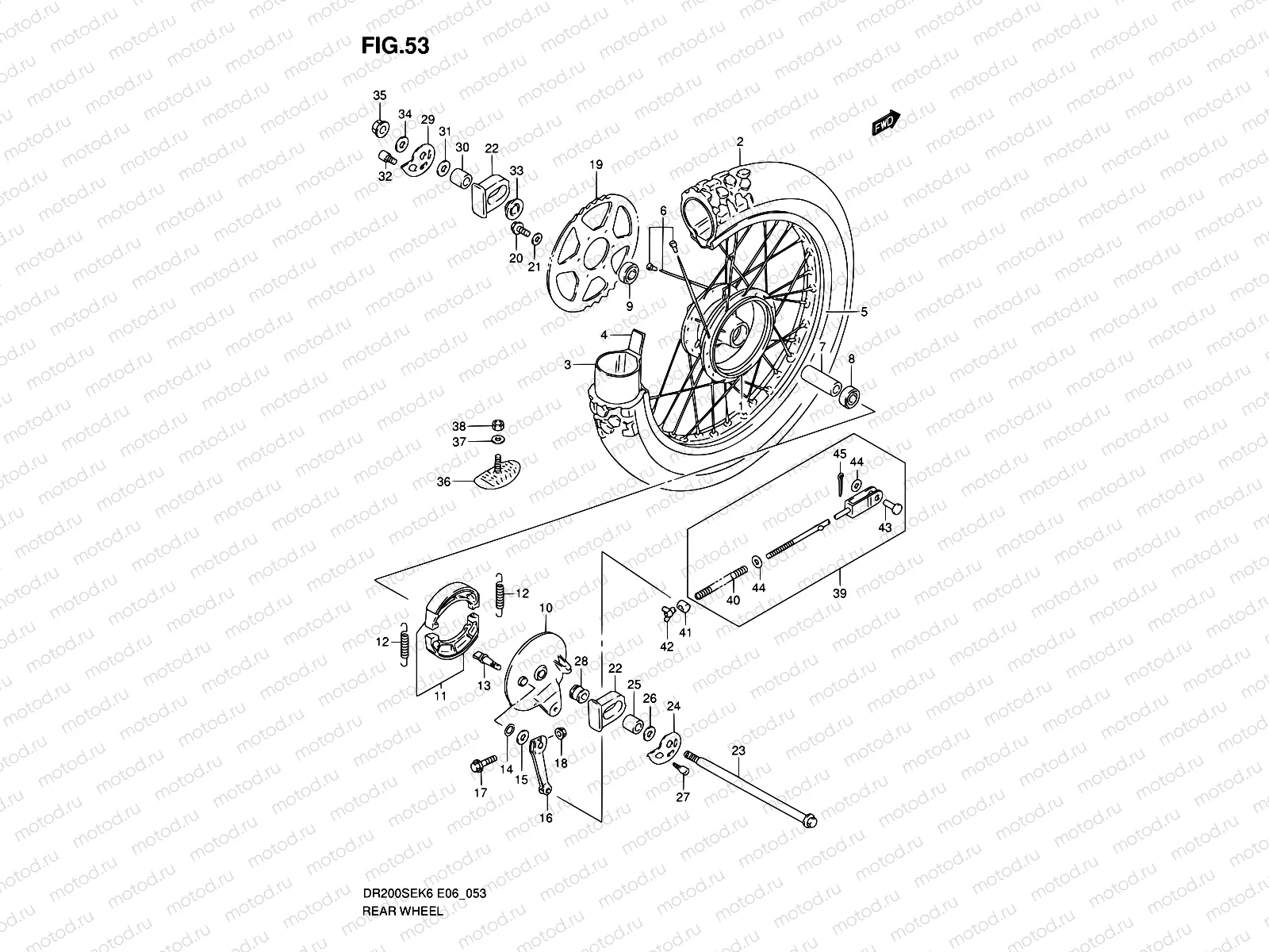 53 - REAR WHEEL