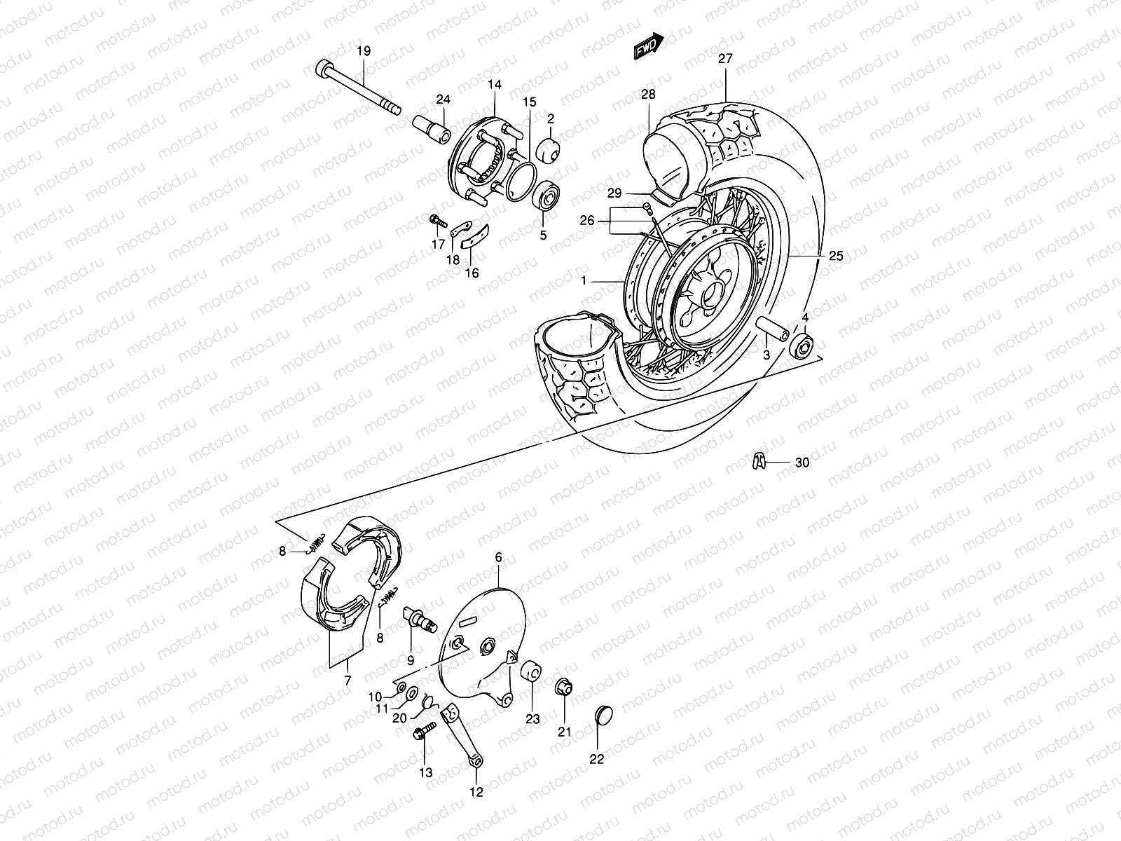 53 - REAR WHEEL