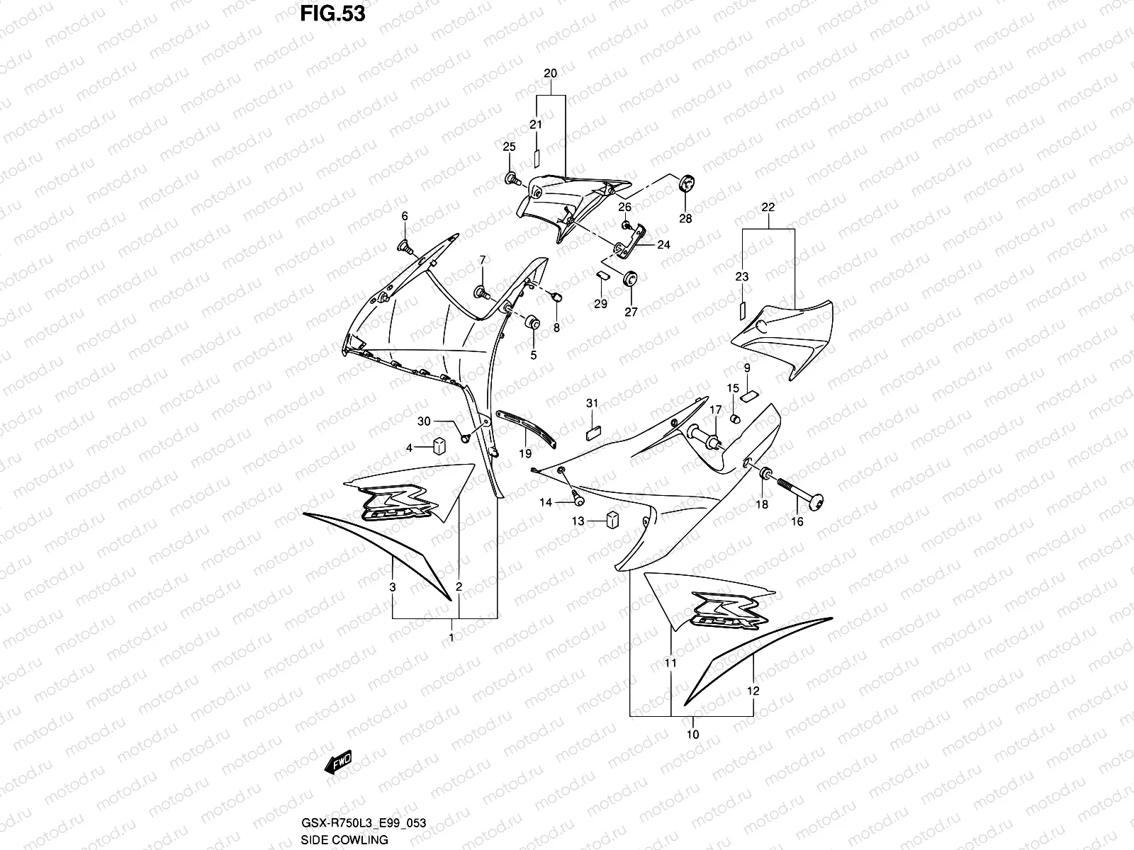 53 - SIDE COWLING (AA3)
