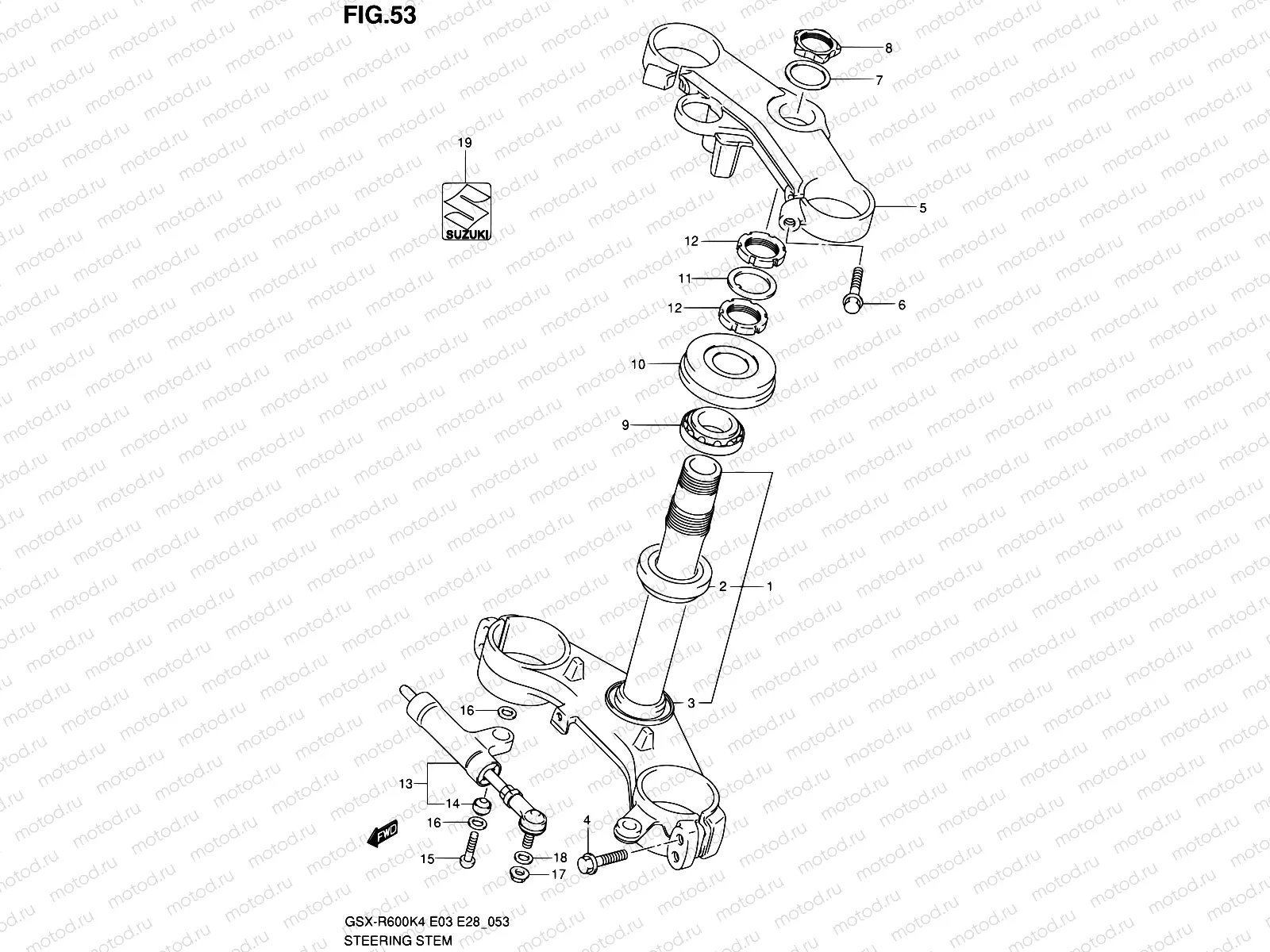 53 - STEERING STEM