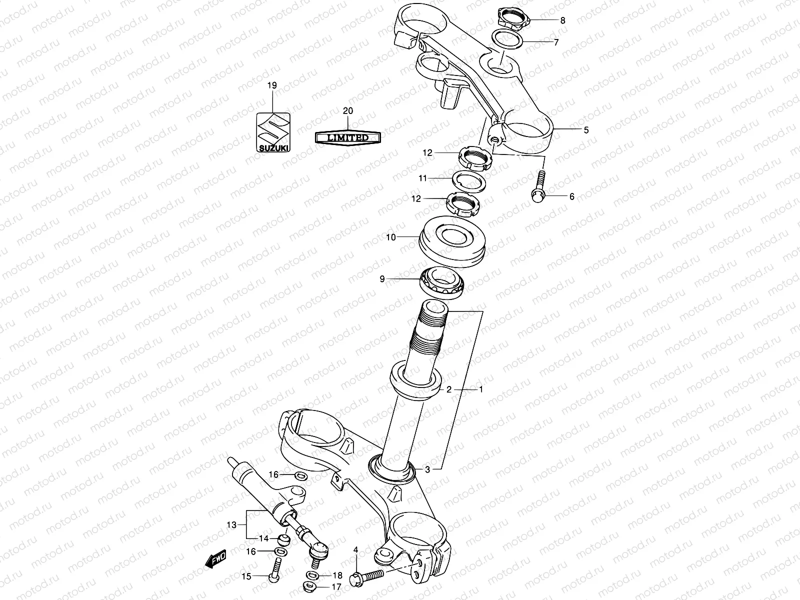 53 - STEERING STEM