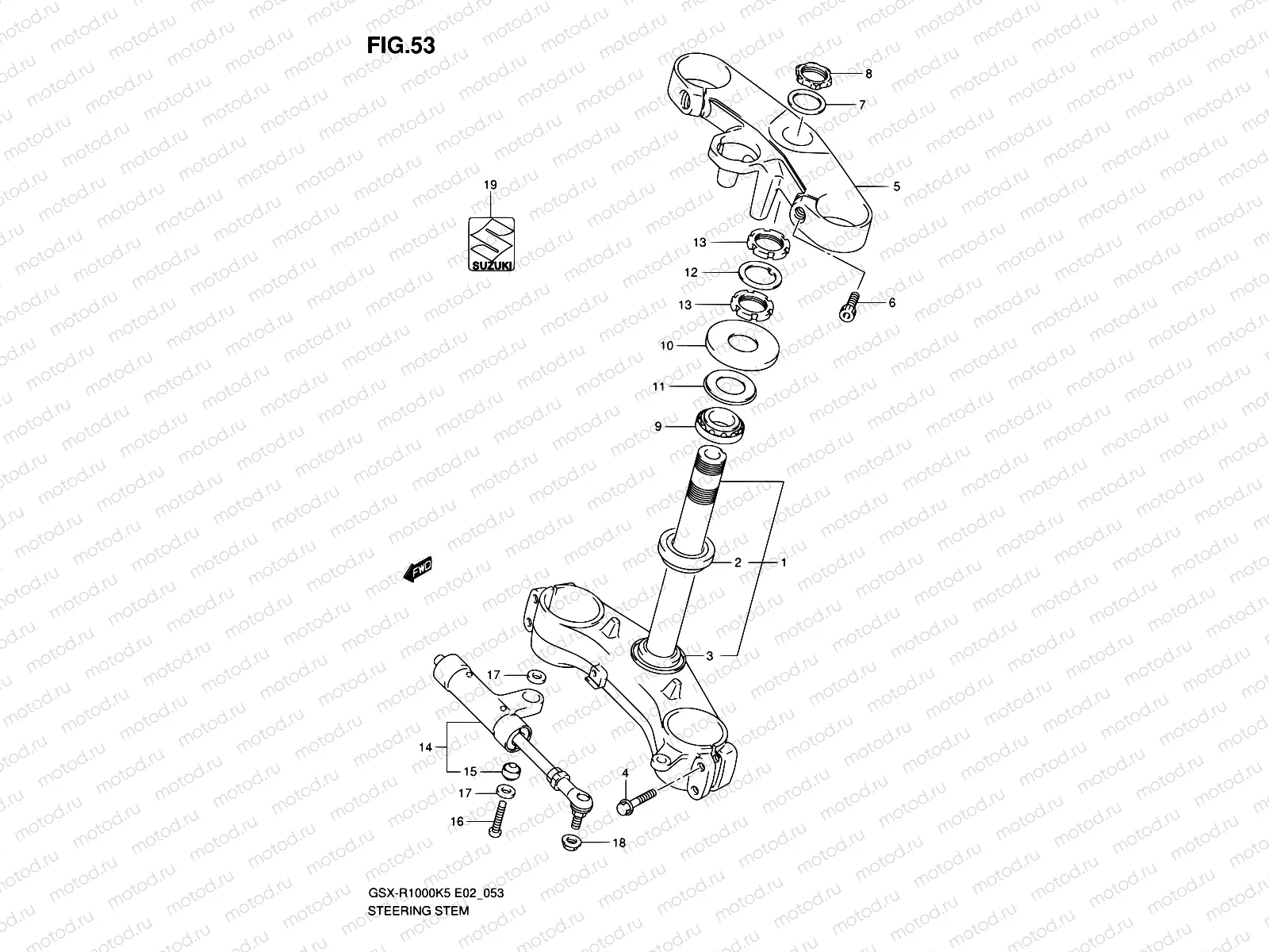 53 - STEERING STEM