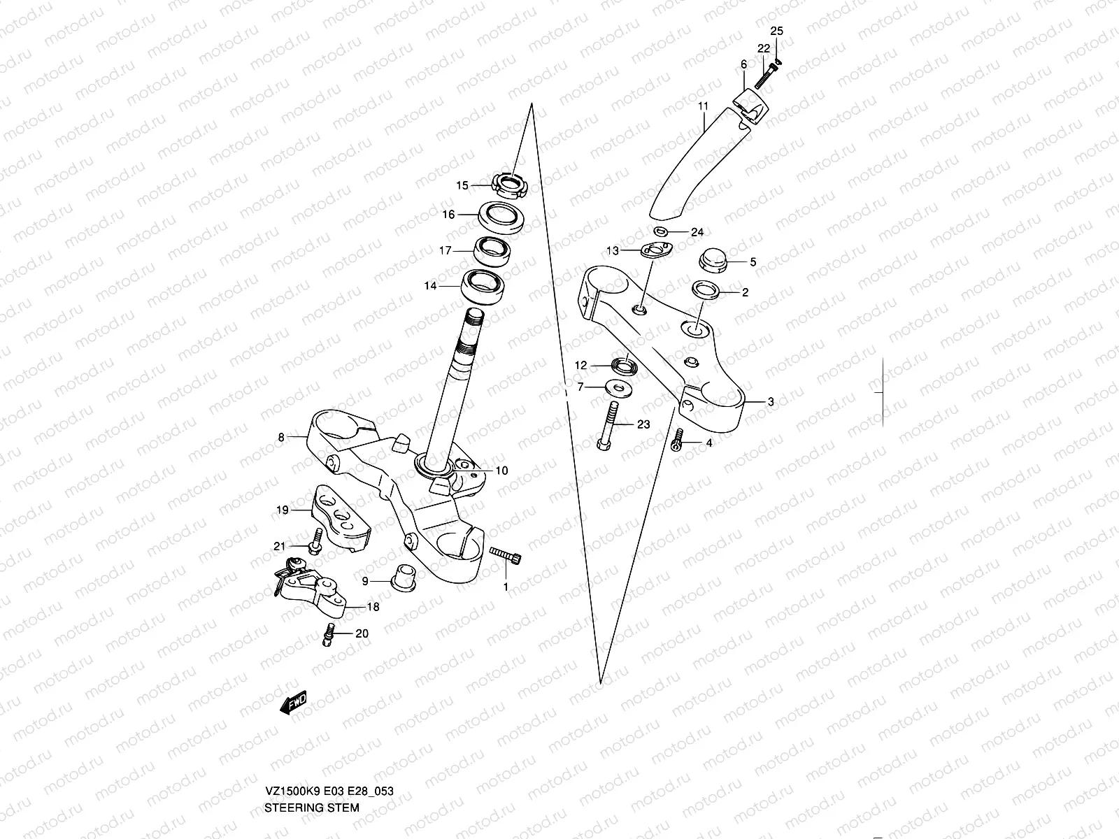 53 - STEERING STEM