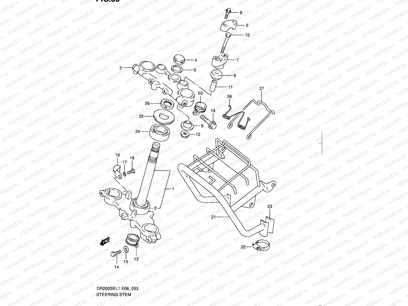 53 - STEERING STEM (DR200SEL1 E06)