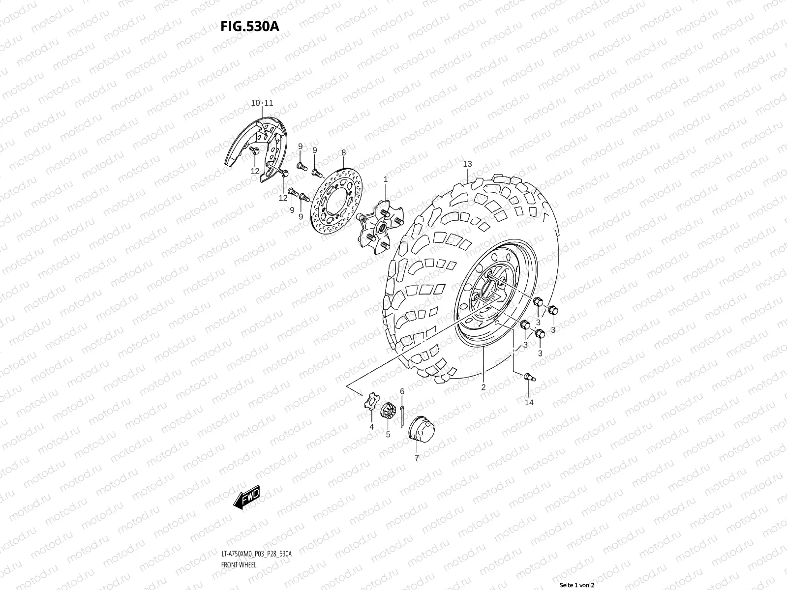 530A - FRONT WHEEL (LT-A750X:M0:P03)