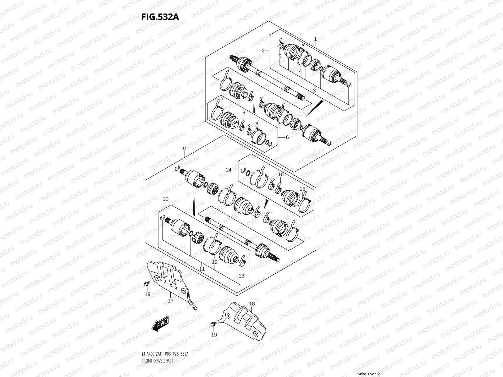 532A - FRONT DRIVE SHAFT