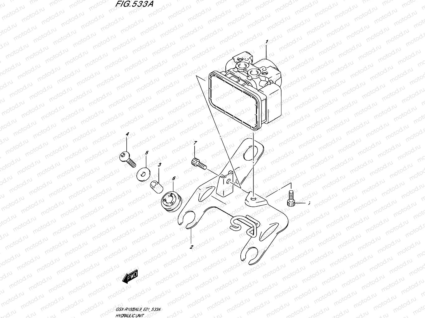 533A - HYDRAULIC UNIT (GSX-R1000A)