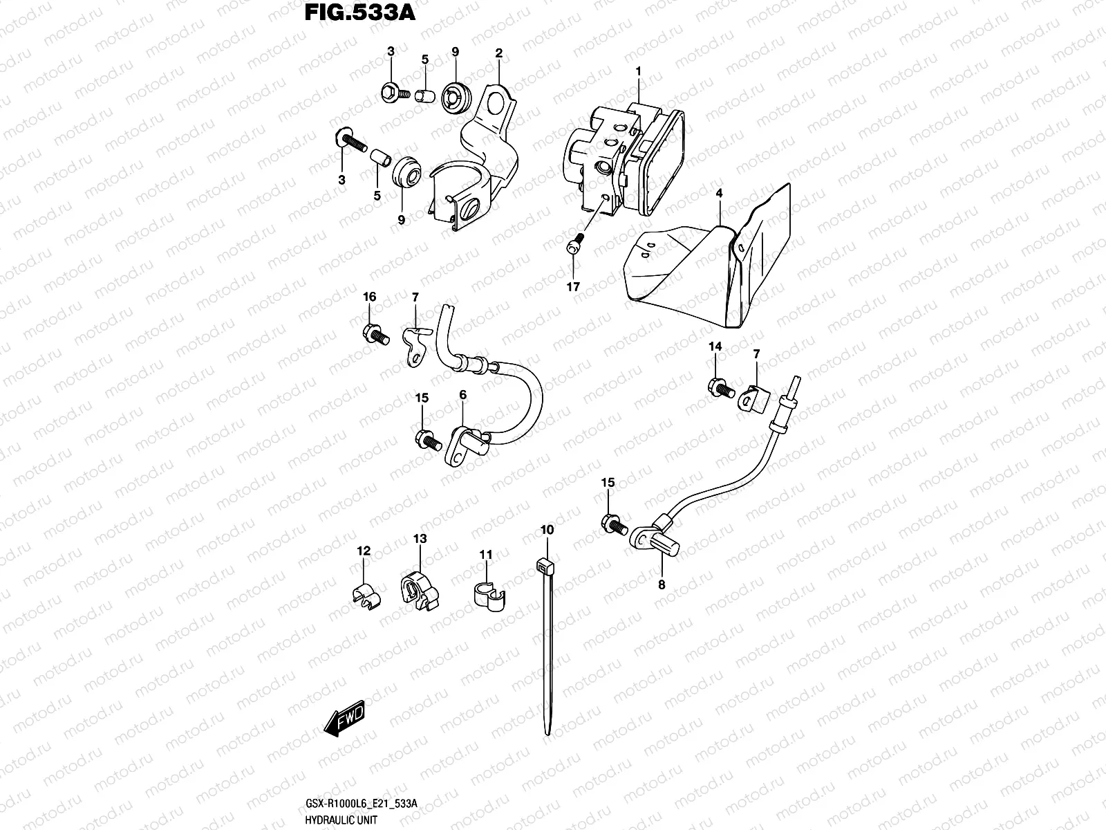 533A - HYDRAULIC UNIT (GSX-R1000AL6 E21)