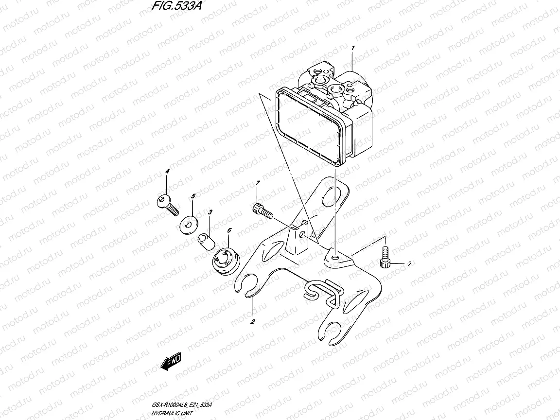 533A - HYDRAULIC UNIT (GSX-R1000AL8 E21)