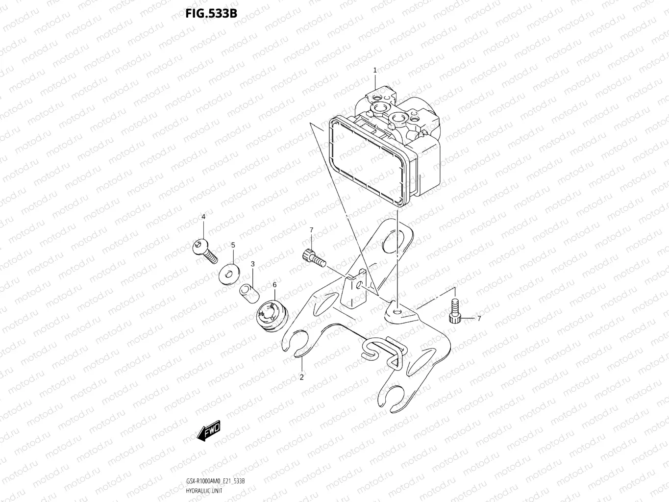 533B - HYDRAULIC UNIT (GSX-R1000RA,GSX-R1000RZA)
