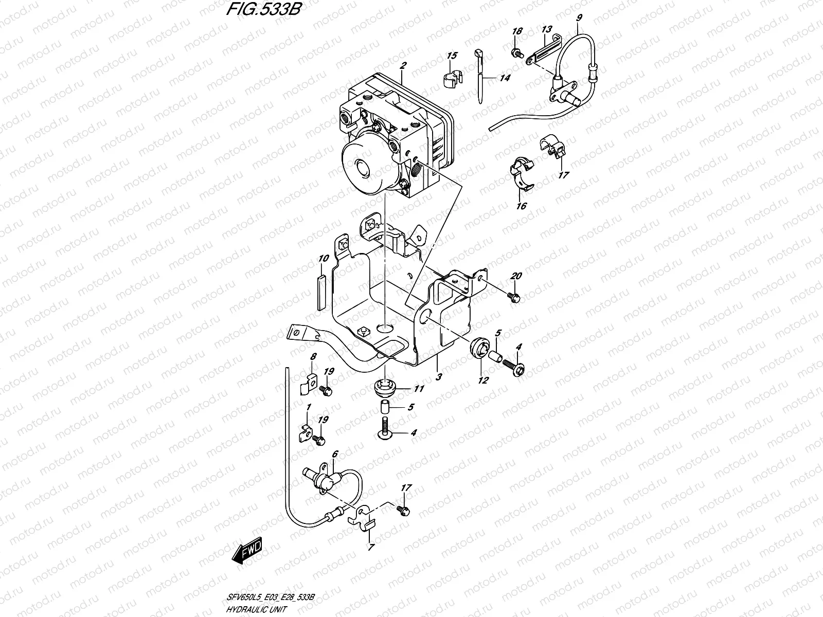 533B - HYDRAULIC UNIT (SFV650AL5 E33)