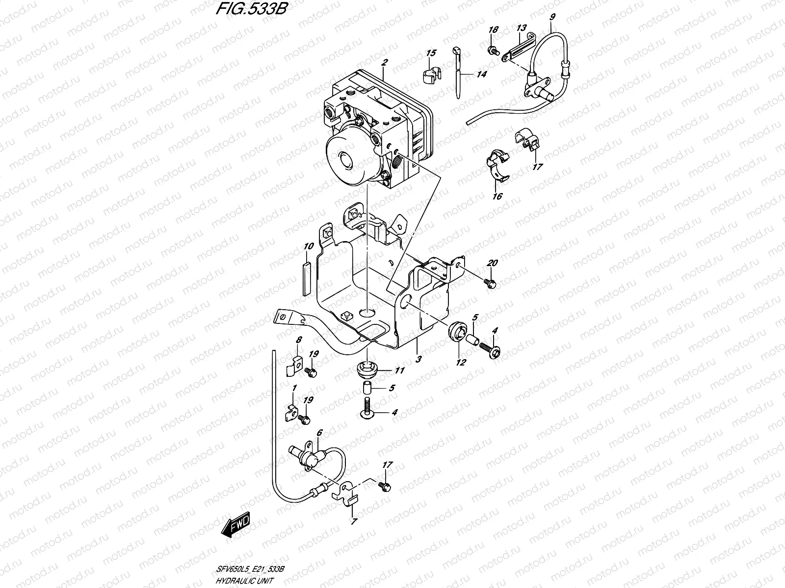 533B - HYDRAULIC UNIT (SFV650UAL5 E21)