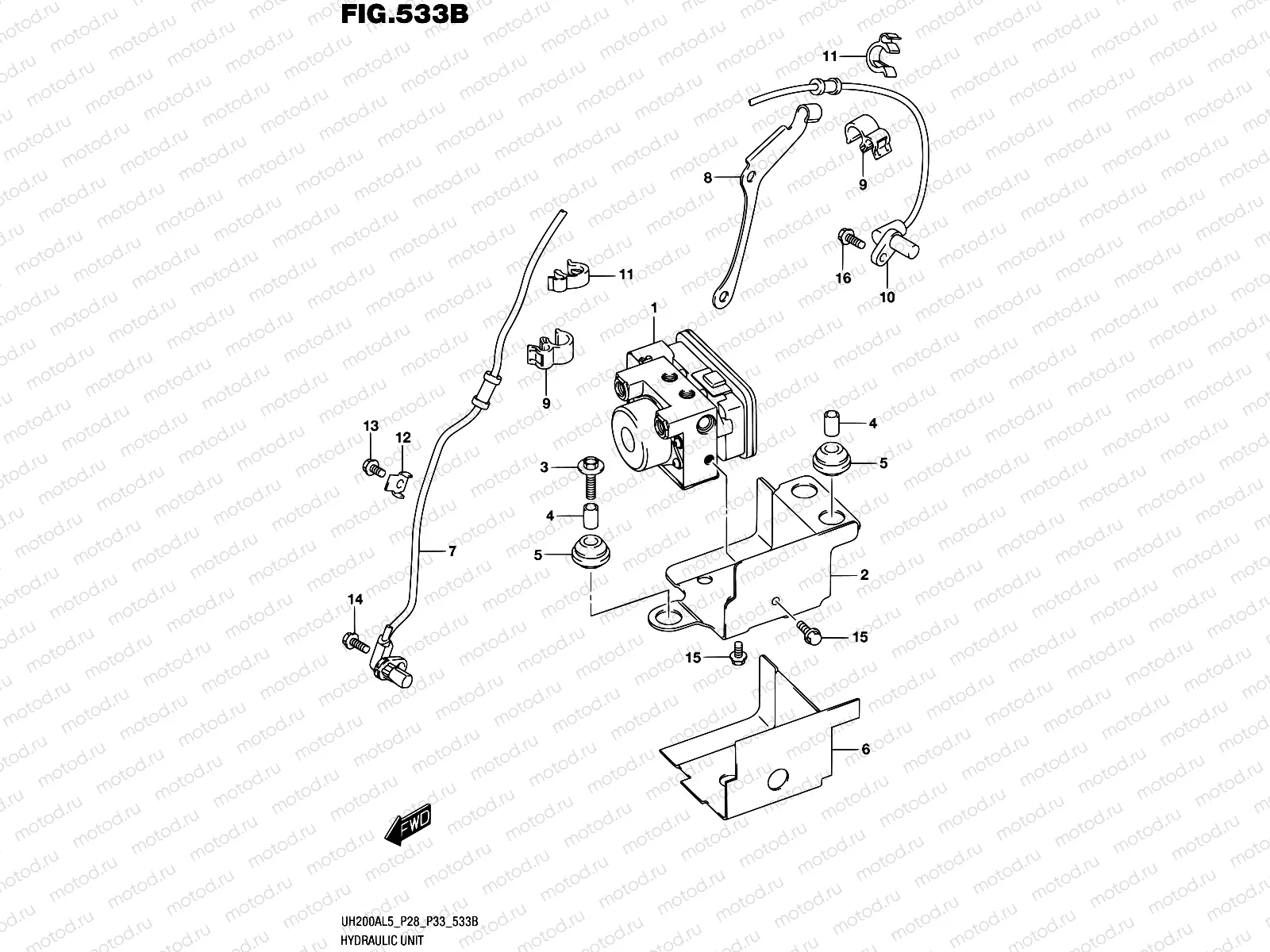 533B - HYDRAULIC UNIT (UH200AL5 P33)