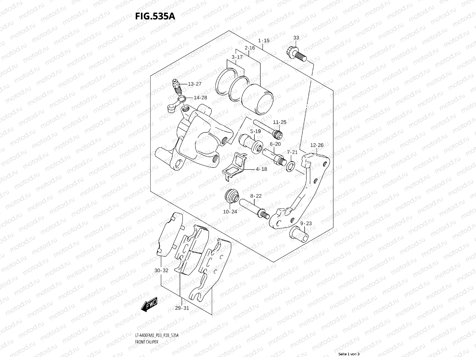 535A - FRONT BRAKE CALIPER