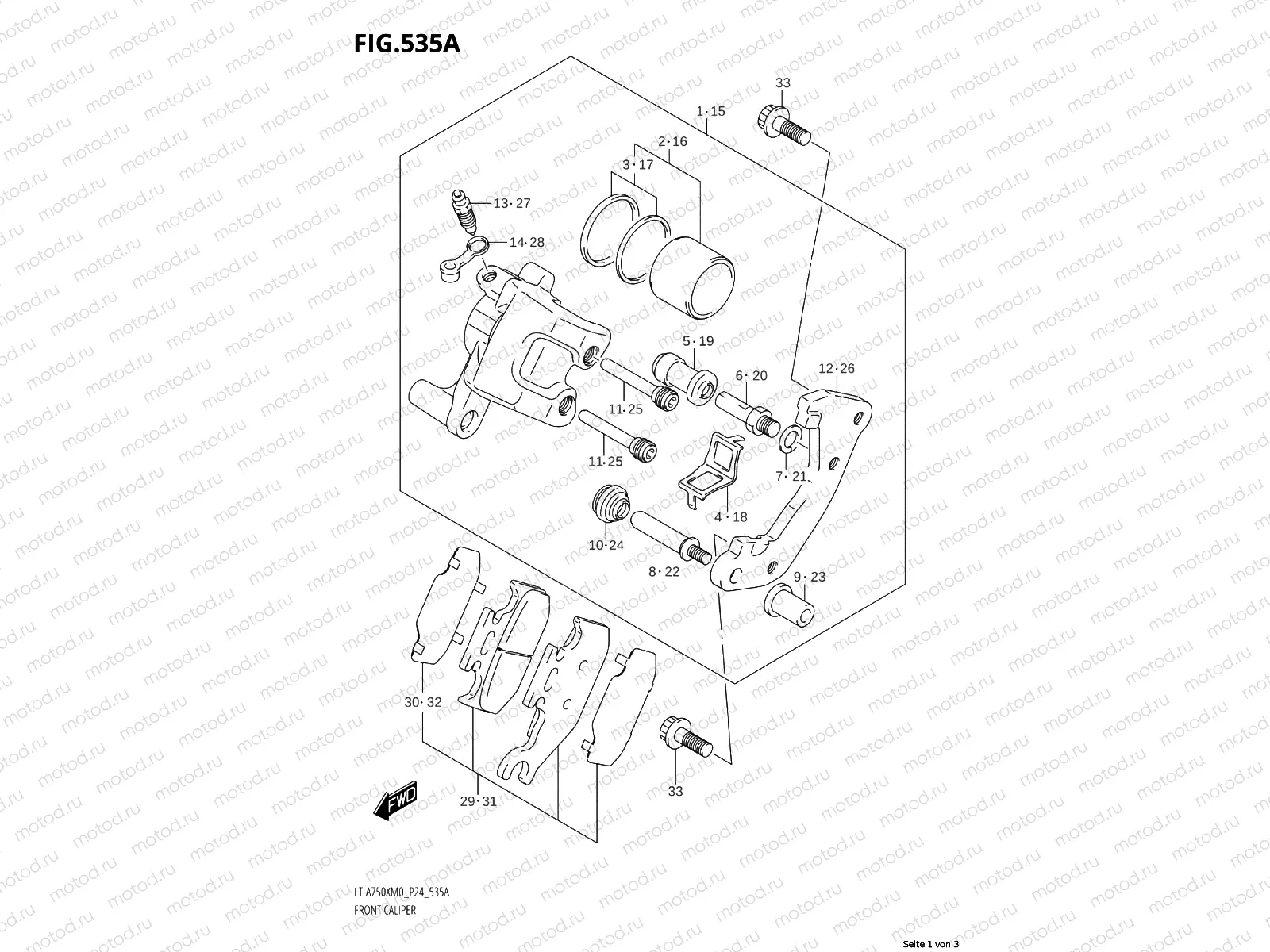 535A - FRONT BRAKE CALIPER