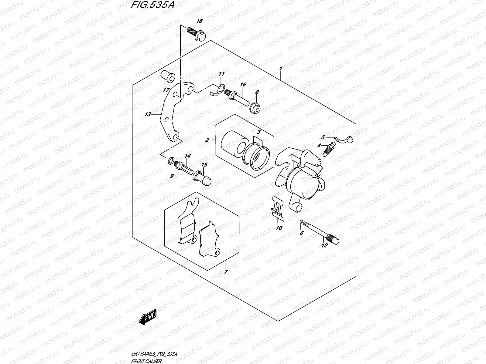 535A - FRONT CALIPER