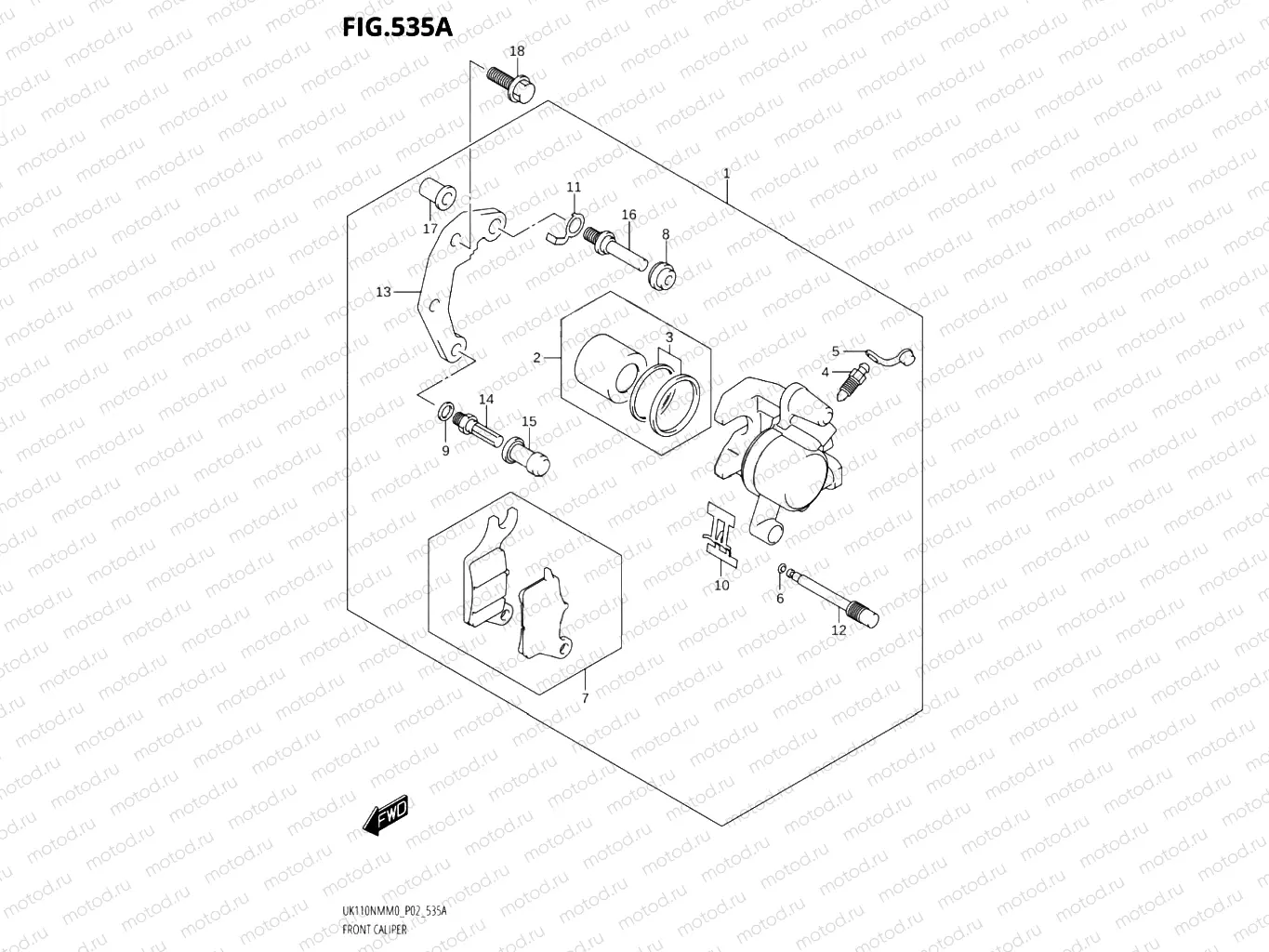 535A - FRONT CALIPER