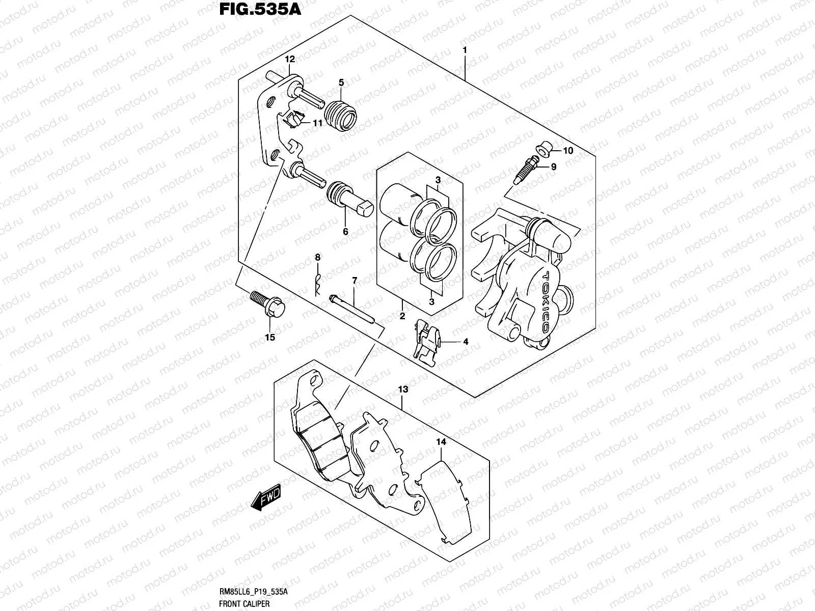 535A - FRONT CALIPER