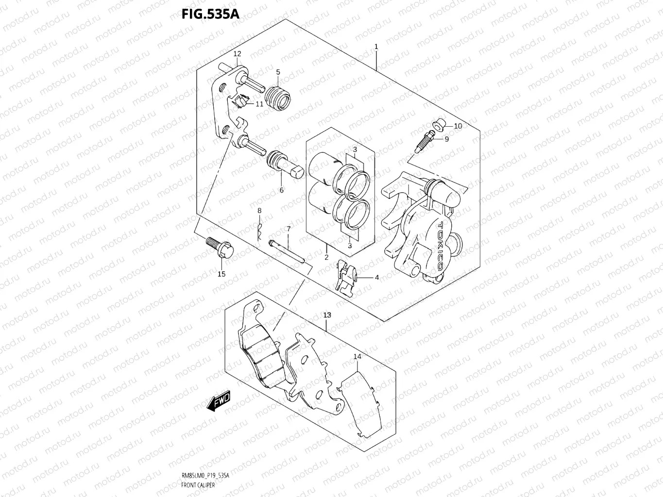 535A - FRONT CALIPER