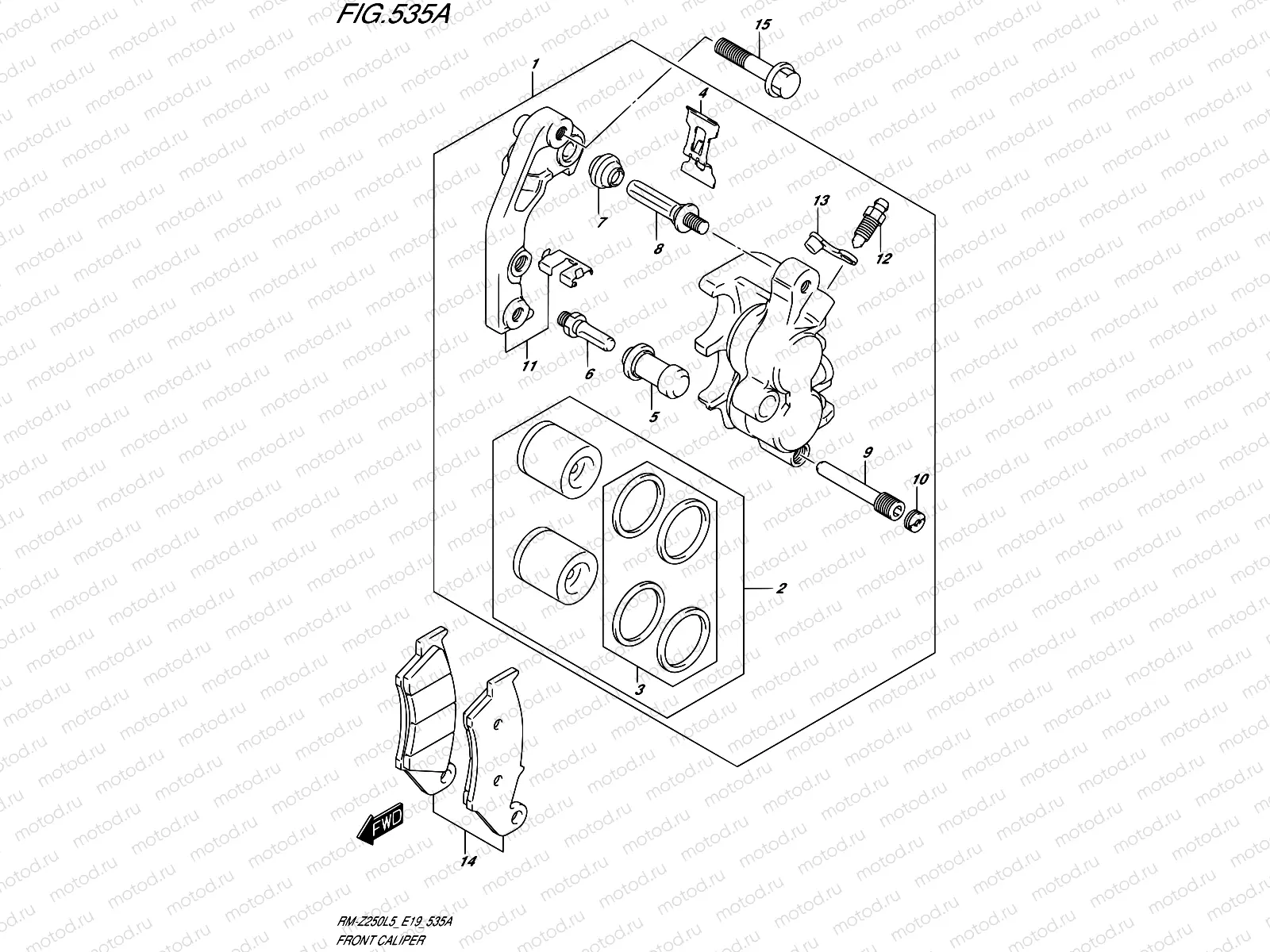 535A - FRONT CALIPER