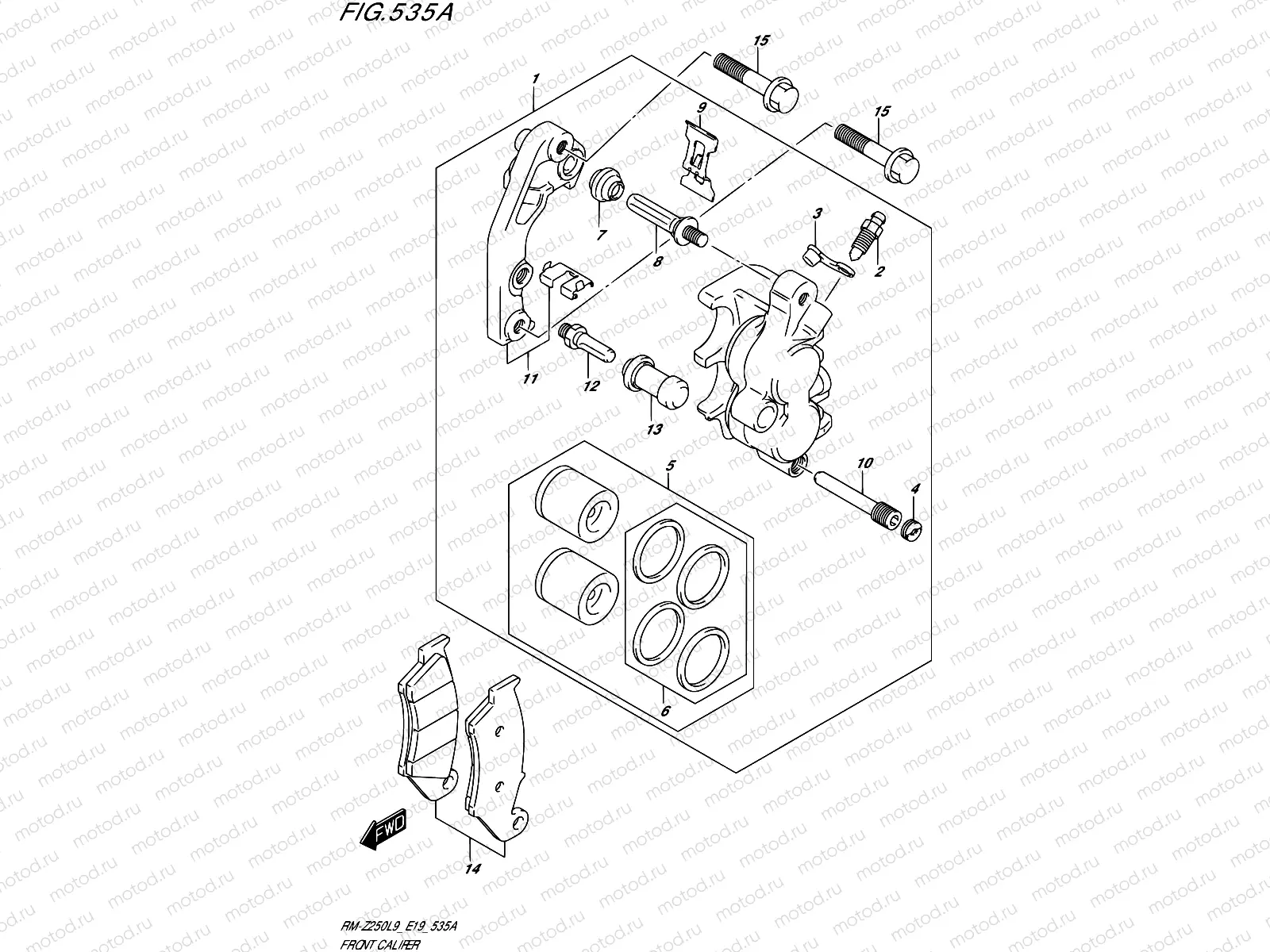 535A - FRONT CALIPER