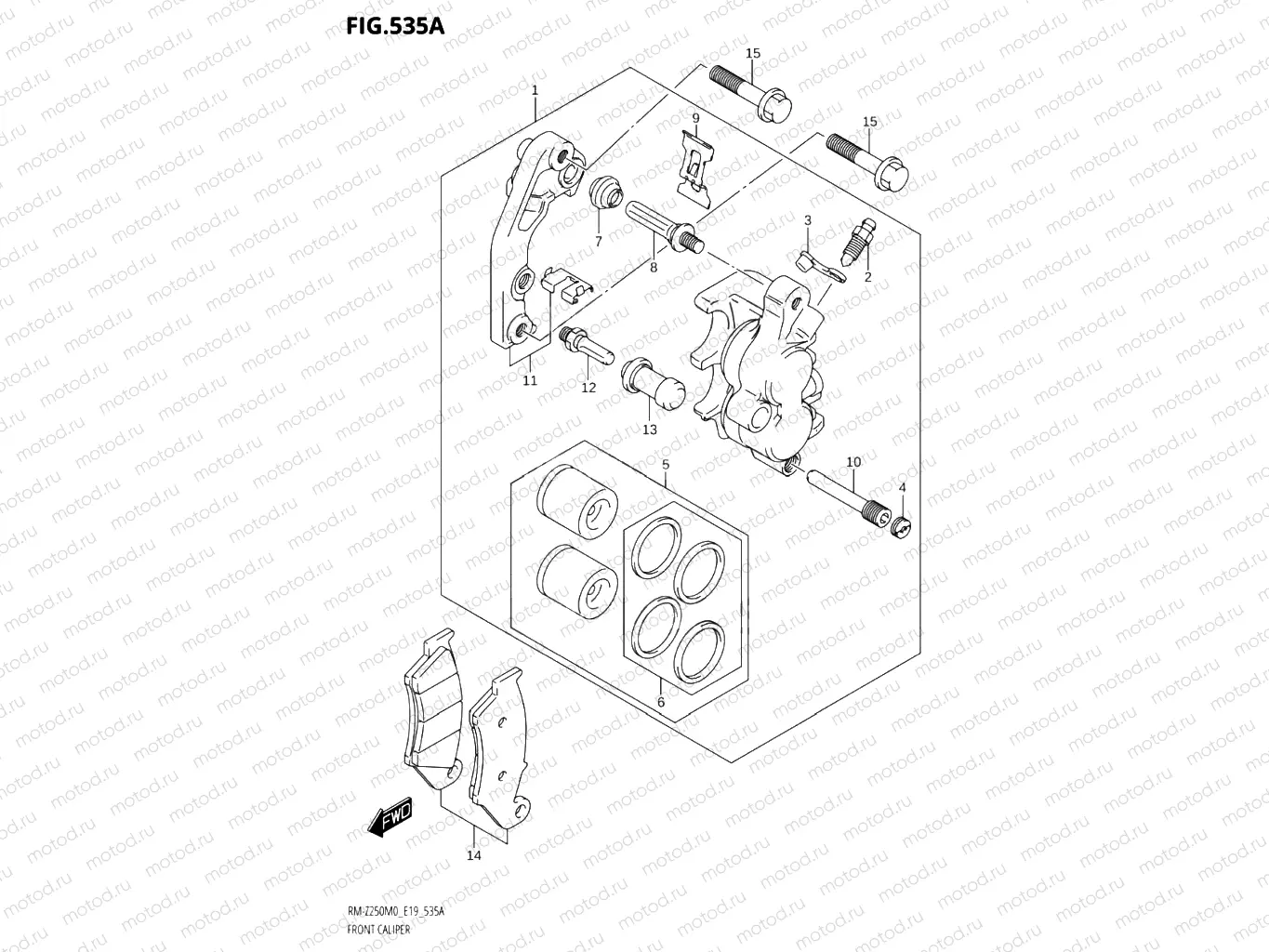 535A - FRONT CALIPER