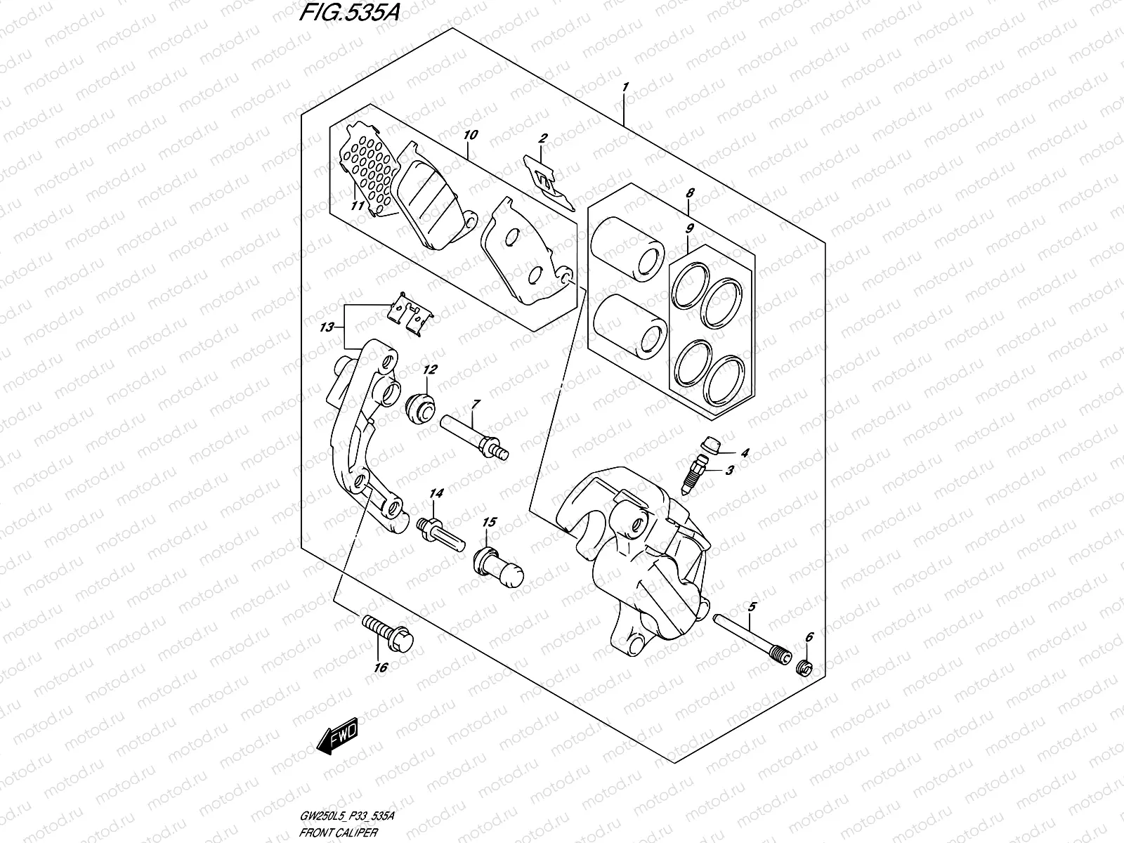 535A - FRONT CALIPER