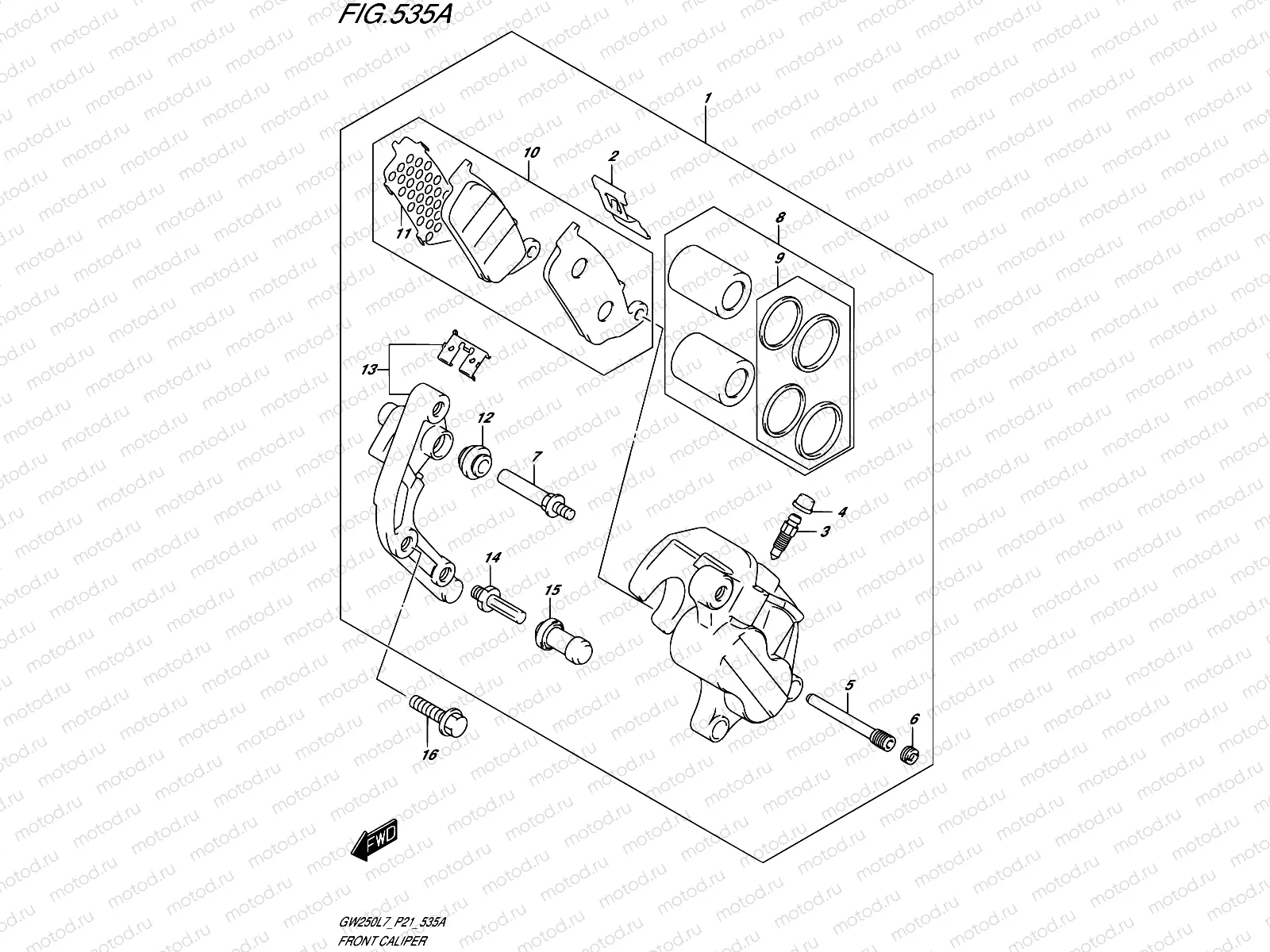 535A - FRONT CALIPER