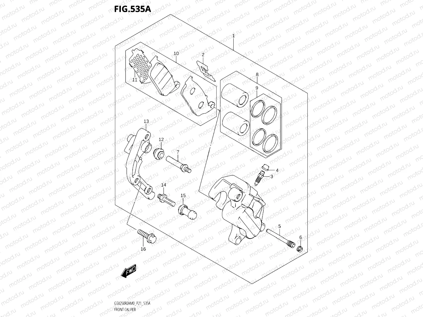 535A - FRONT CALIPER
