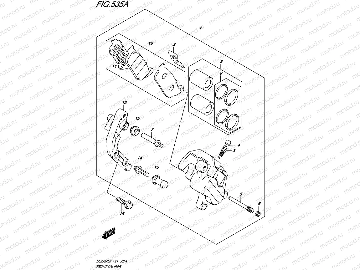 535A - FRONT CALIPER