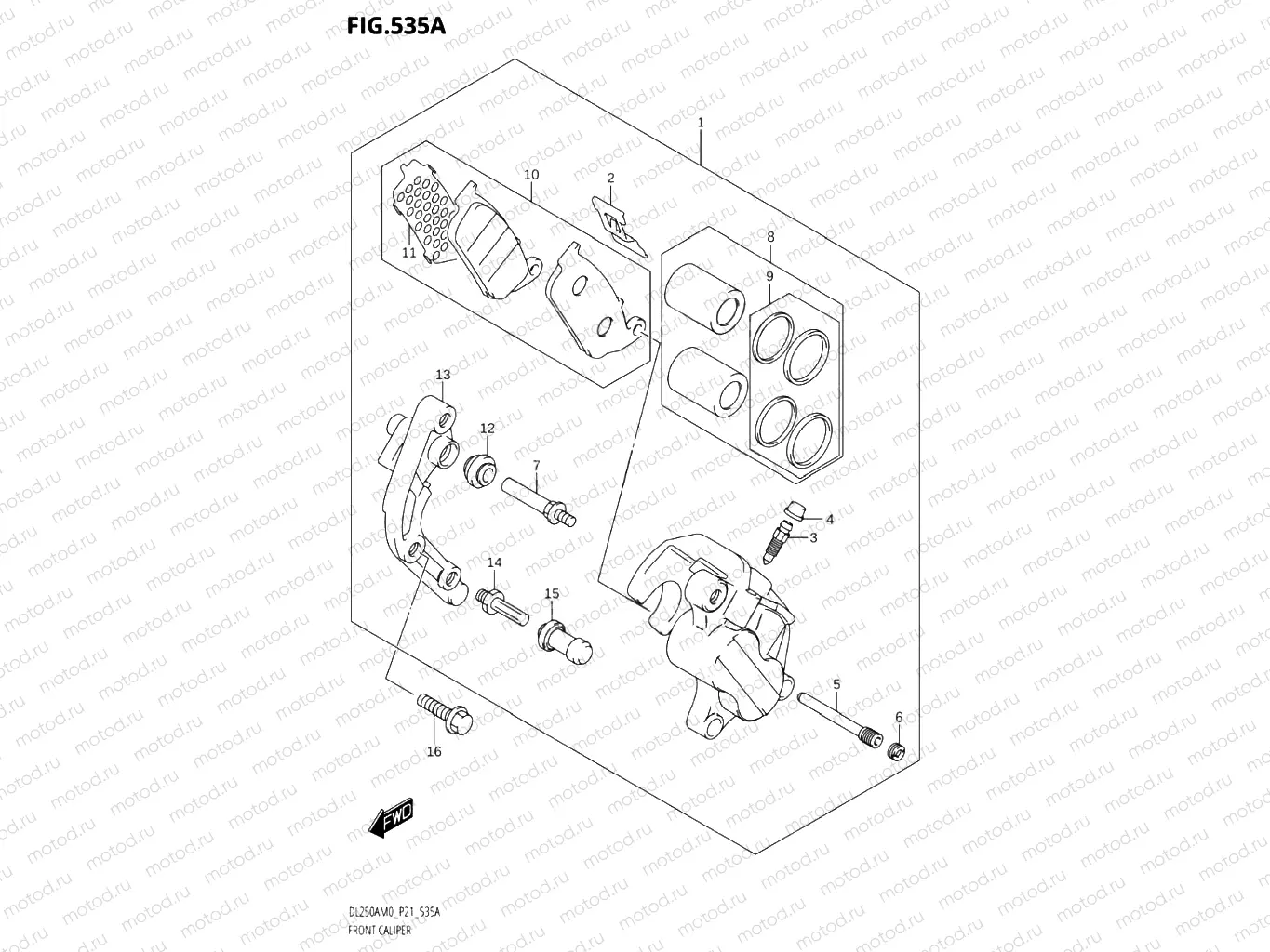 535A - FRONT CALIPER